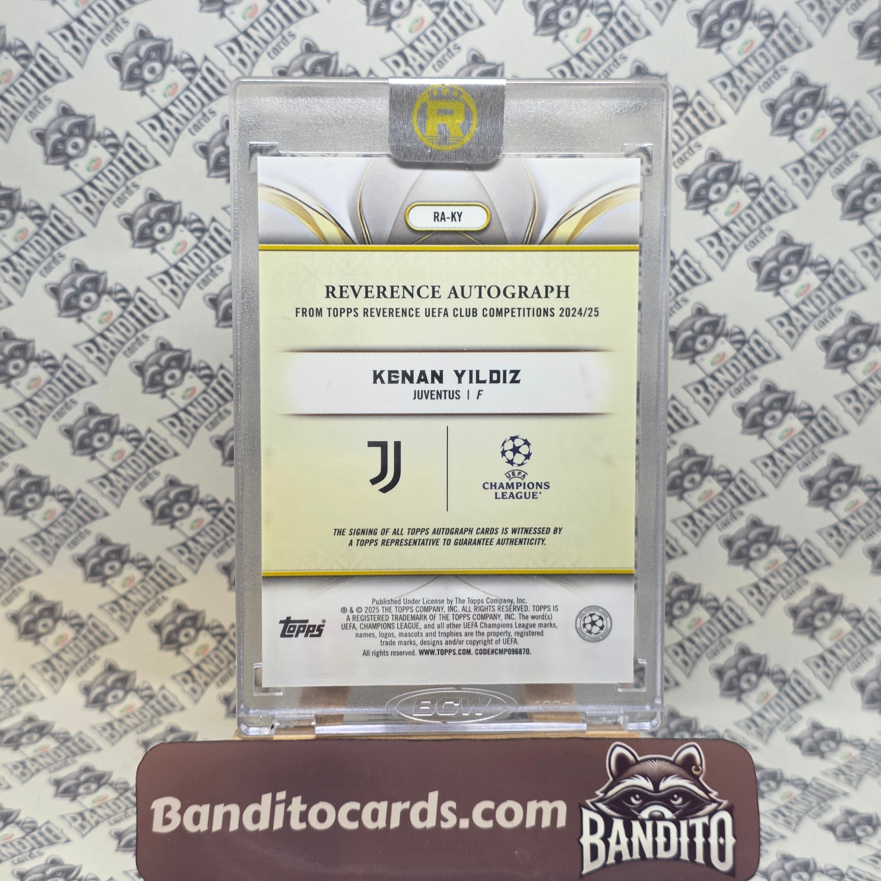2024-25 Topps Reverence Kenan Yildiz auto /75 - Juventus