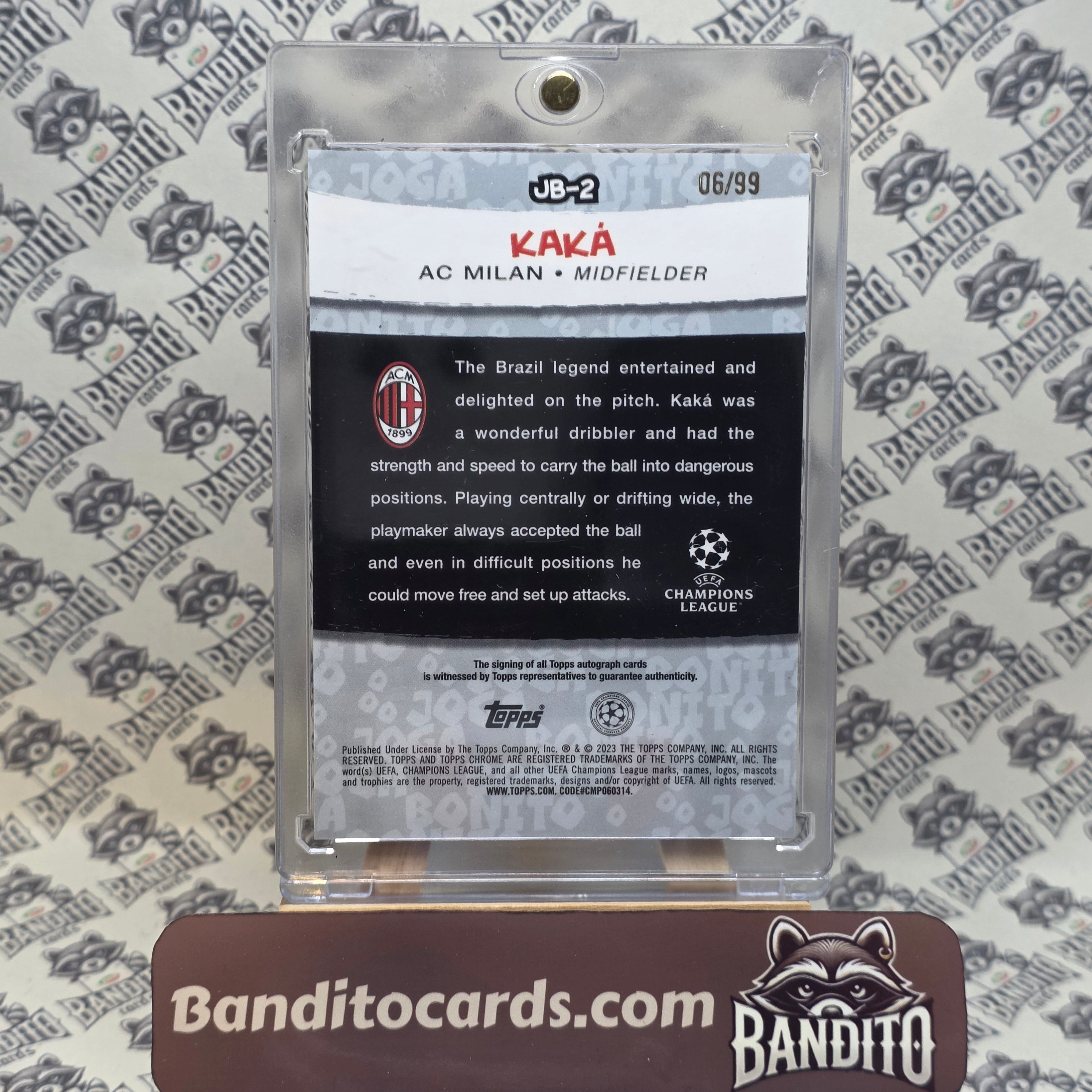 2023-24 Topps Chrome Kaka auto /99 Joga Bonito - AC Milan