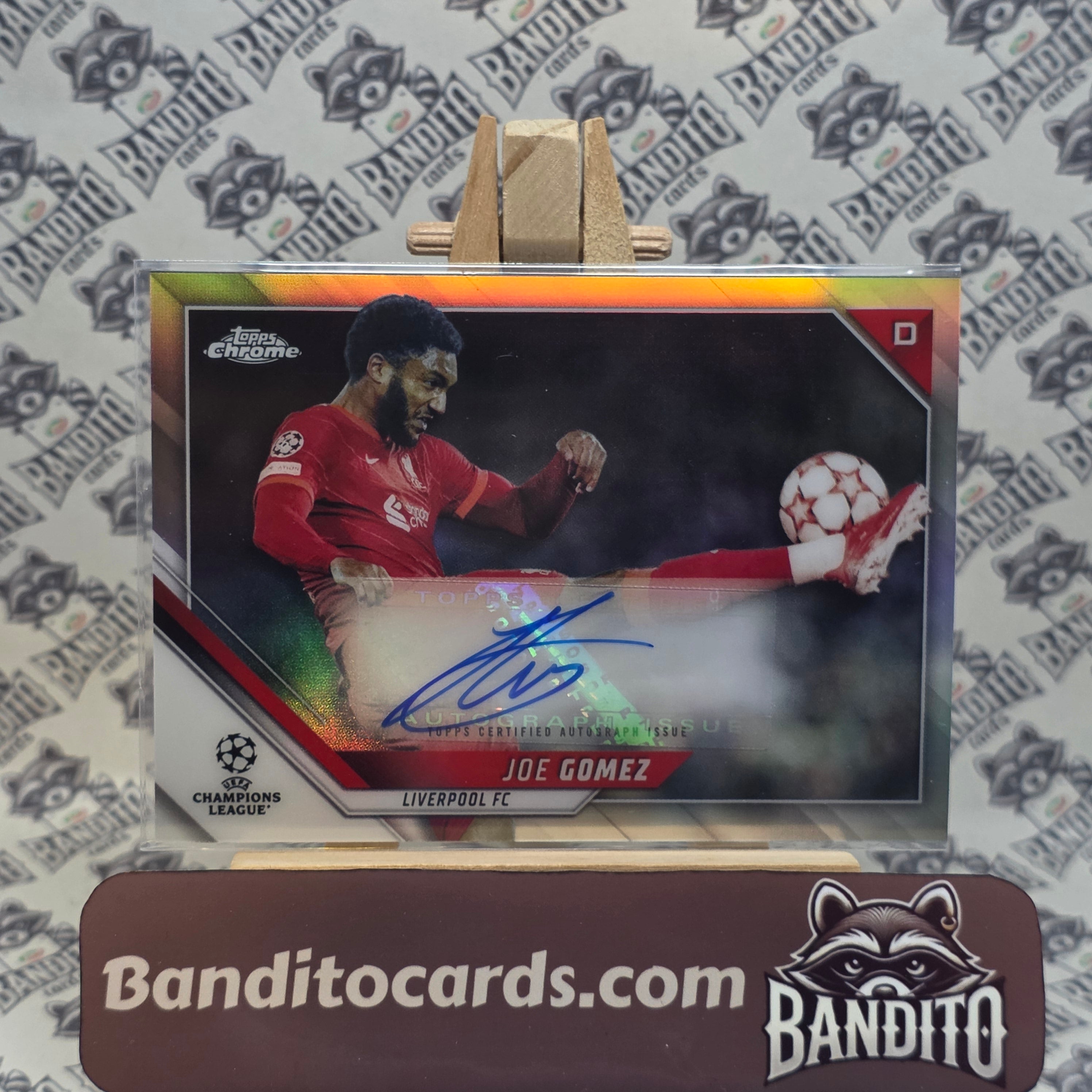 2021-22 Topps Chrome Joe Gomez auto - Liverpool