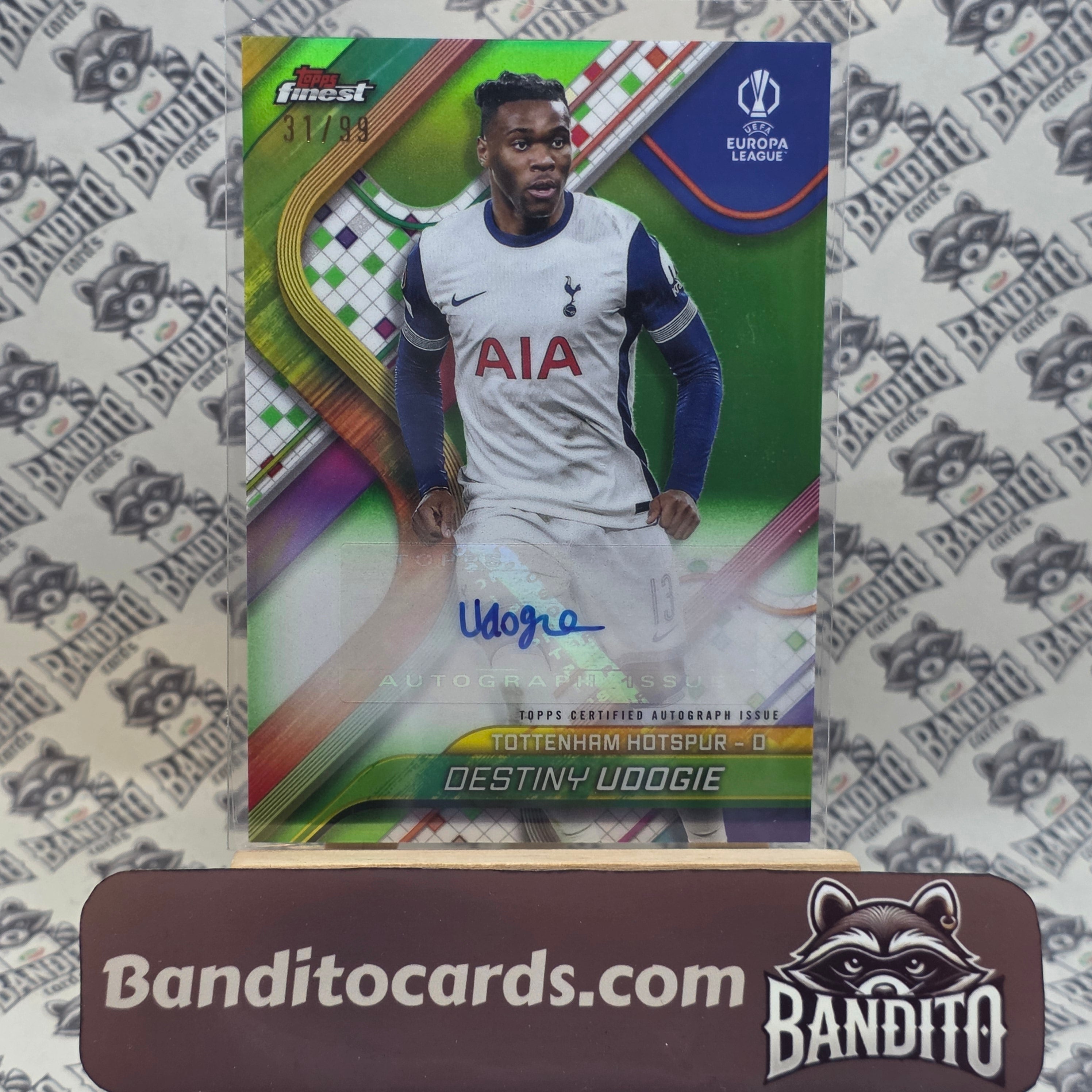 2023-24 Topps Finest Destiny Udogie auto /99 - Tottenham