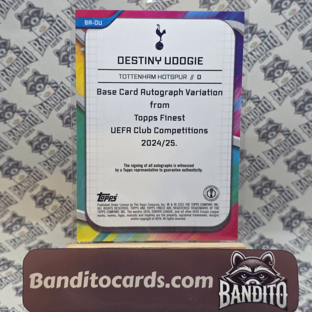 2023-24 Topps Finest Destiny Udogie auto /99 - Tottenham