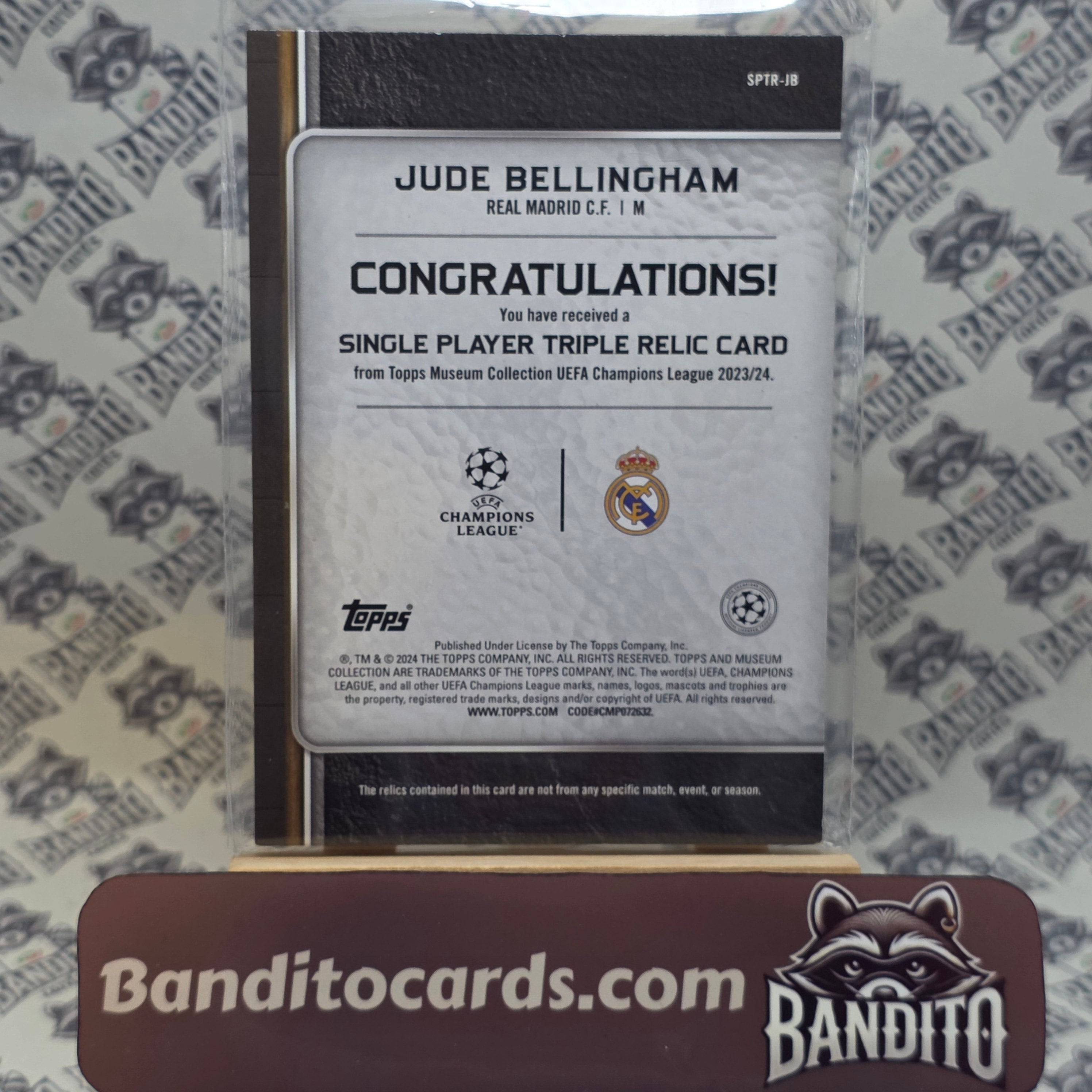 2023-24 Topps Museum Jude Bellingham patch /75 - Real Madrid