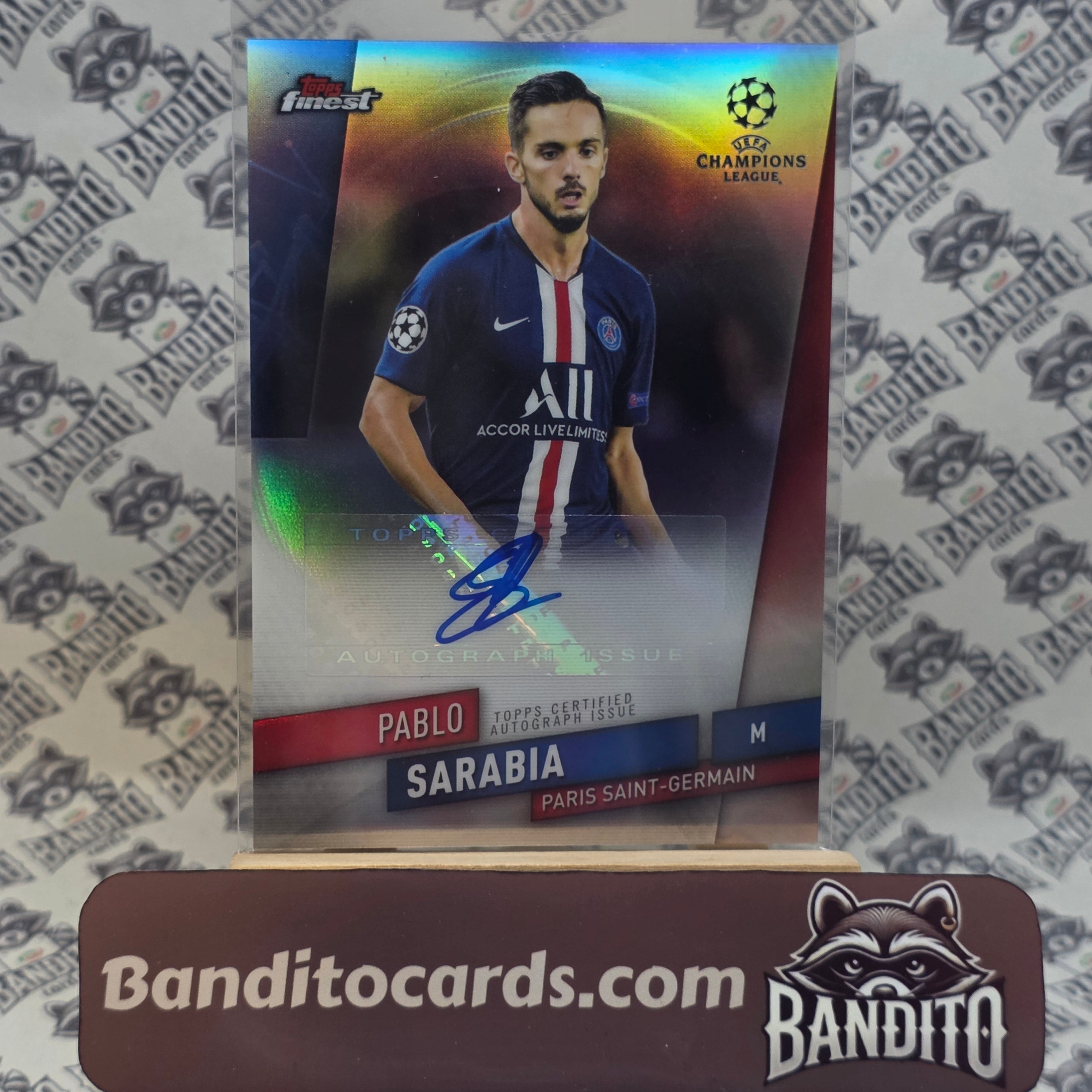2019-20 Topps Finest Pablo Sanabria auto - PSG