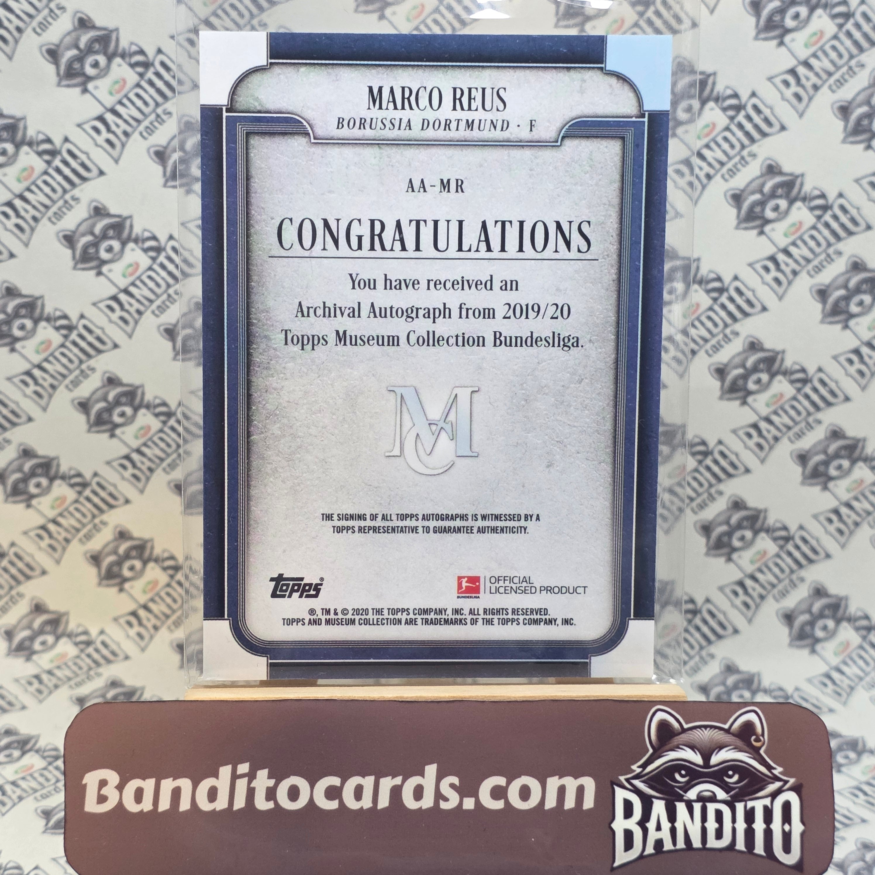 2020 Topps Museum Marco Reus auto /90 - BVB Dortmund