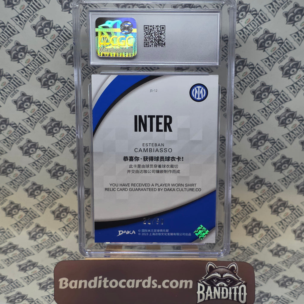 2023 Daka Inter Esteban Cambiasso patch /50 CGC 8.5