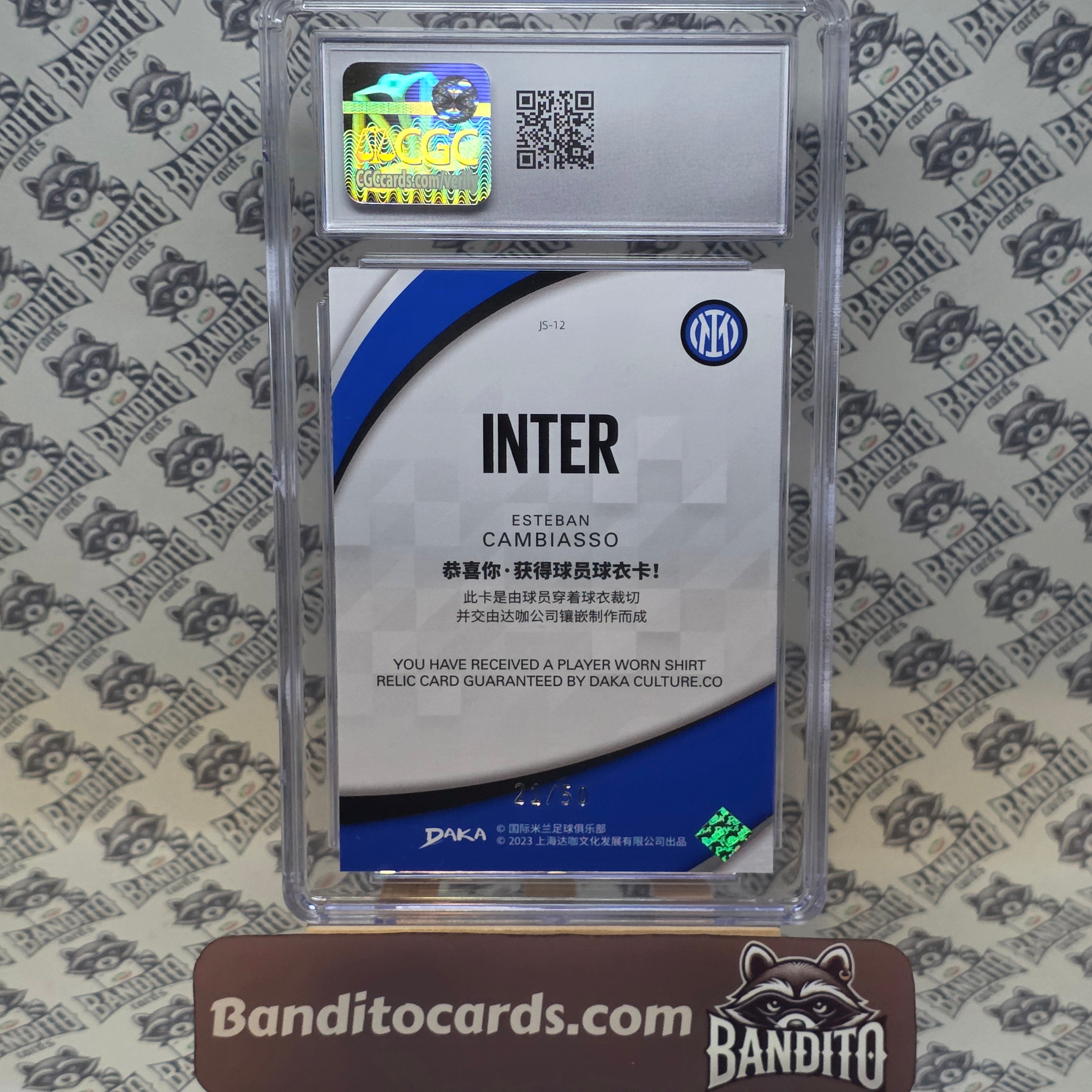 2023 Daka Inter Esteban Cambiasso patch /50