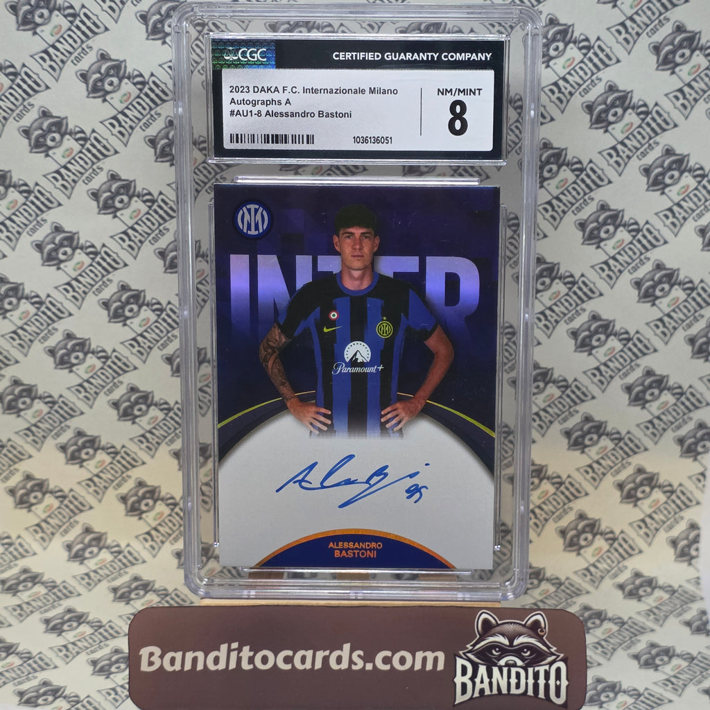 2023 Daka Inter Alessandro Bastoni auto on card /70 - CGC 8