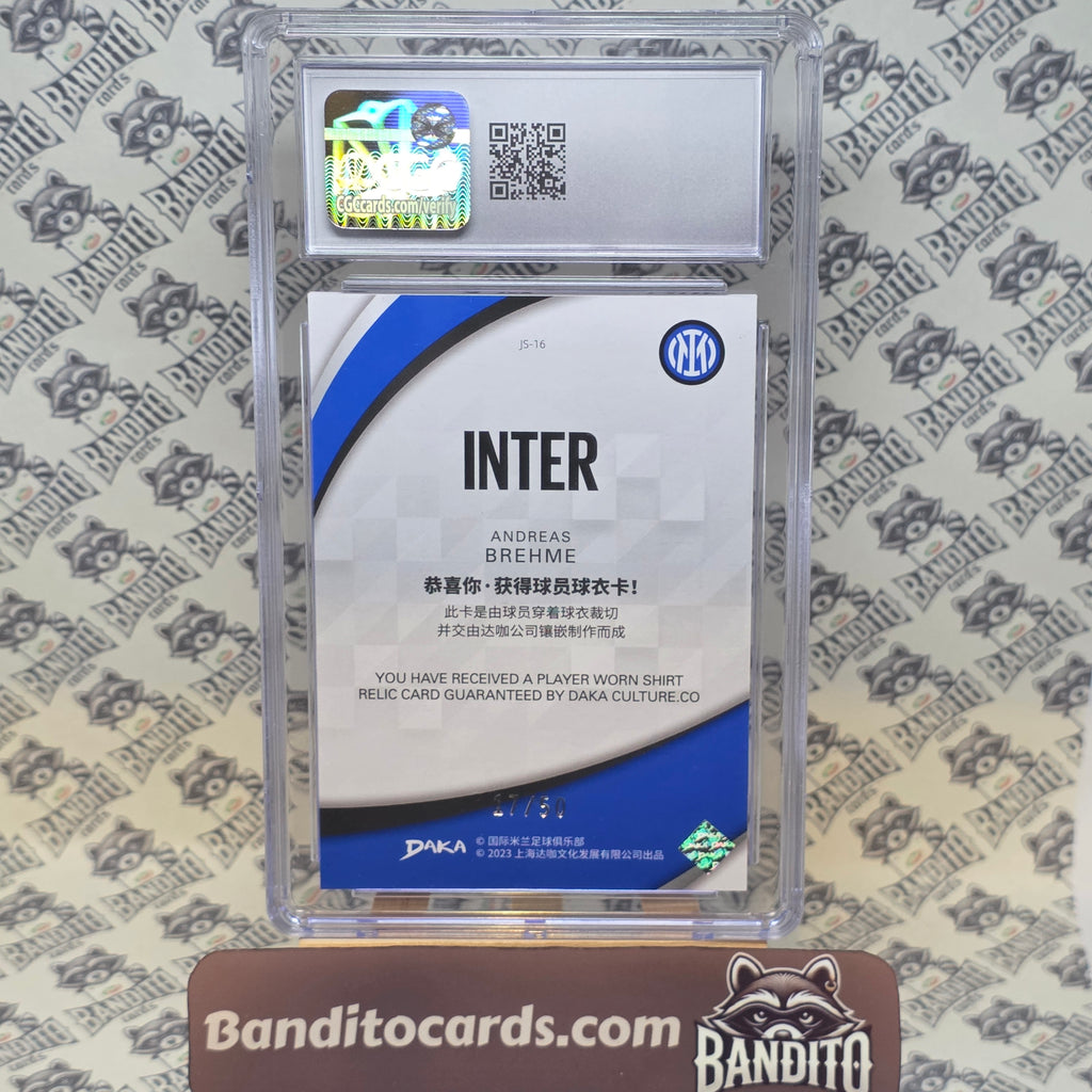 2023 Daka Inter Andreas Brehme patch /50 CGC 9.5