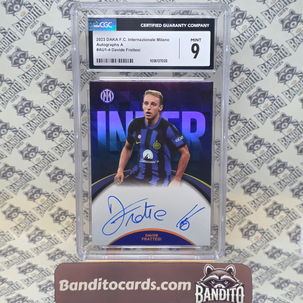 2023 Daka Inter Davide Frattesi auto on card /79 CGC 9