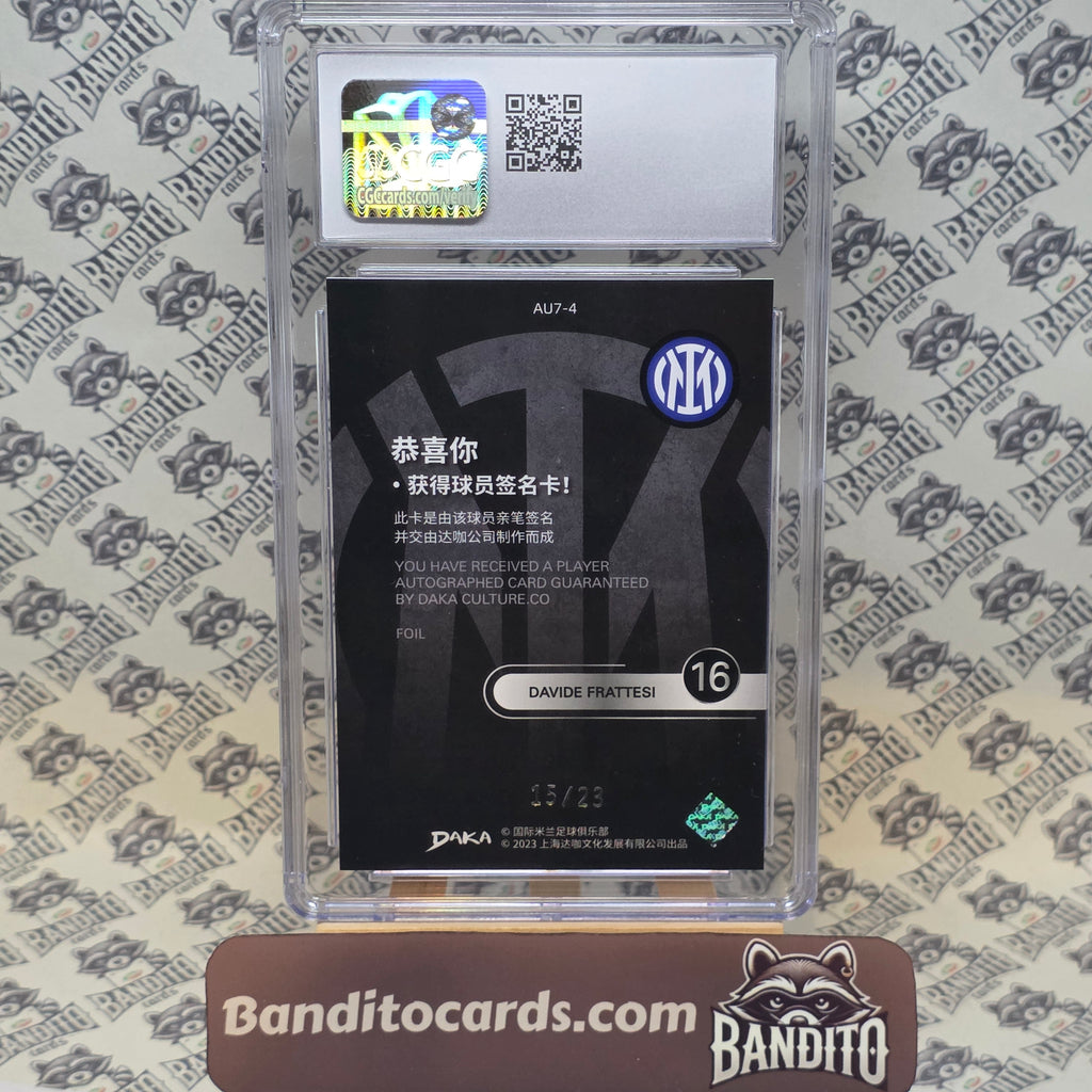 2023 Daka Inter Davide Frattesi auto /23 - CGC 9