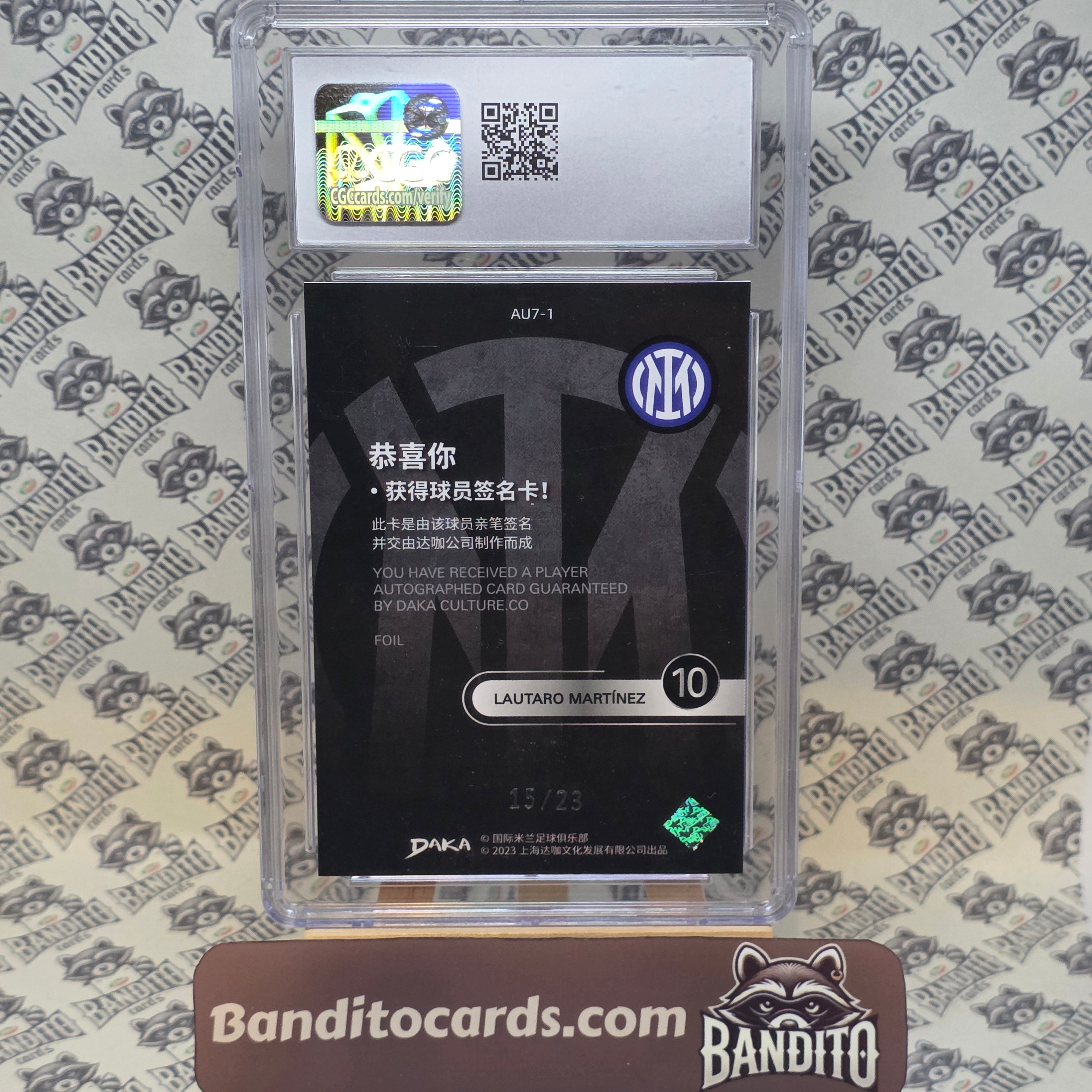 2023 Daka Inter Lautaro Martinez auto /23 - CGC 8.5