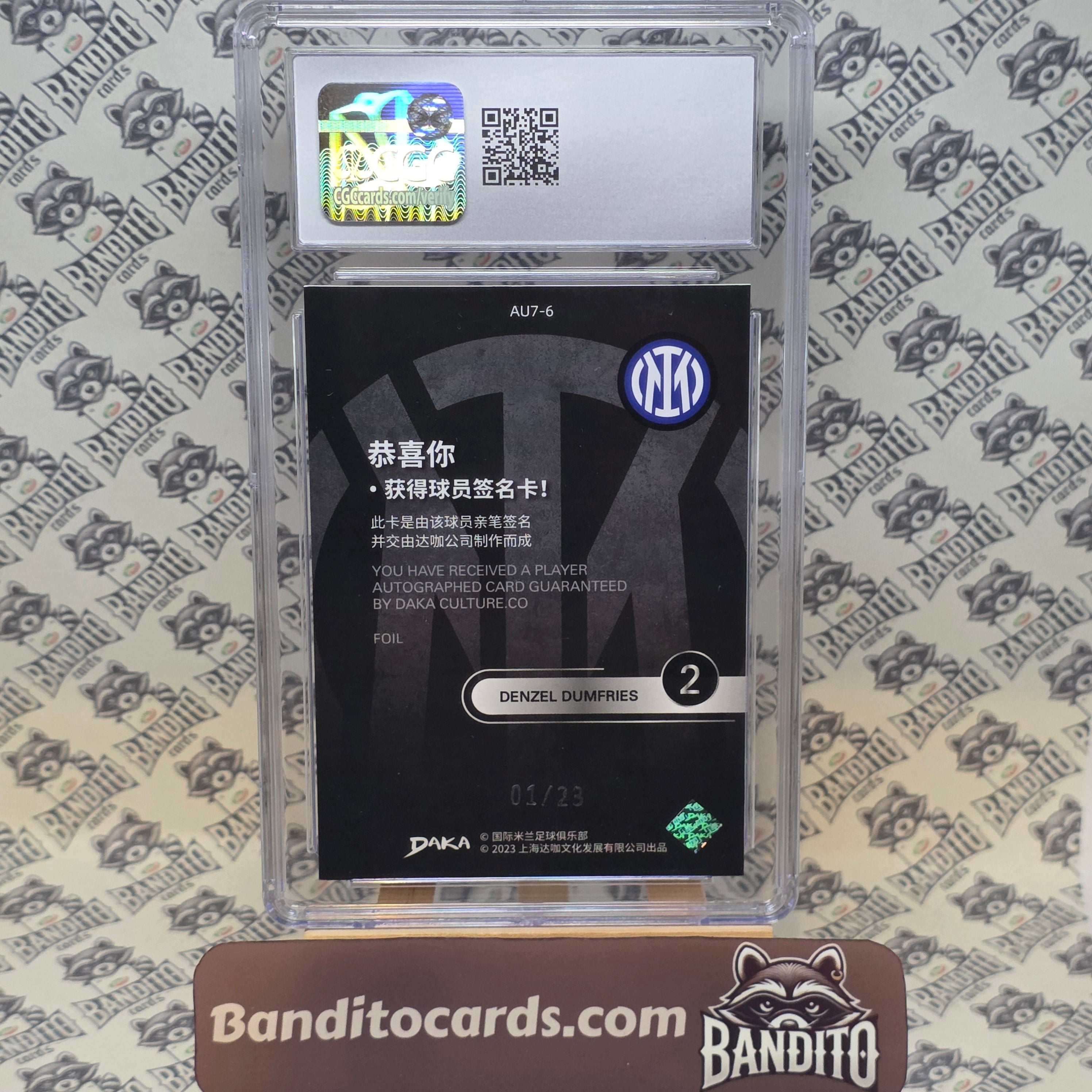 2023 Daka Inter Denzel Dumfries auto /23 - CGC 8.5