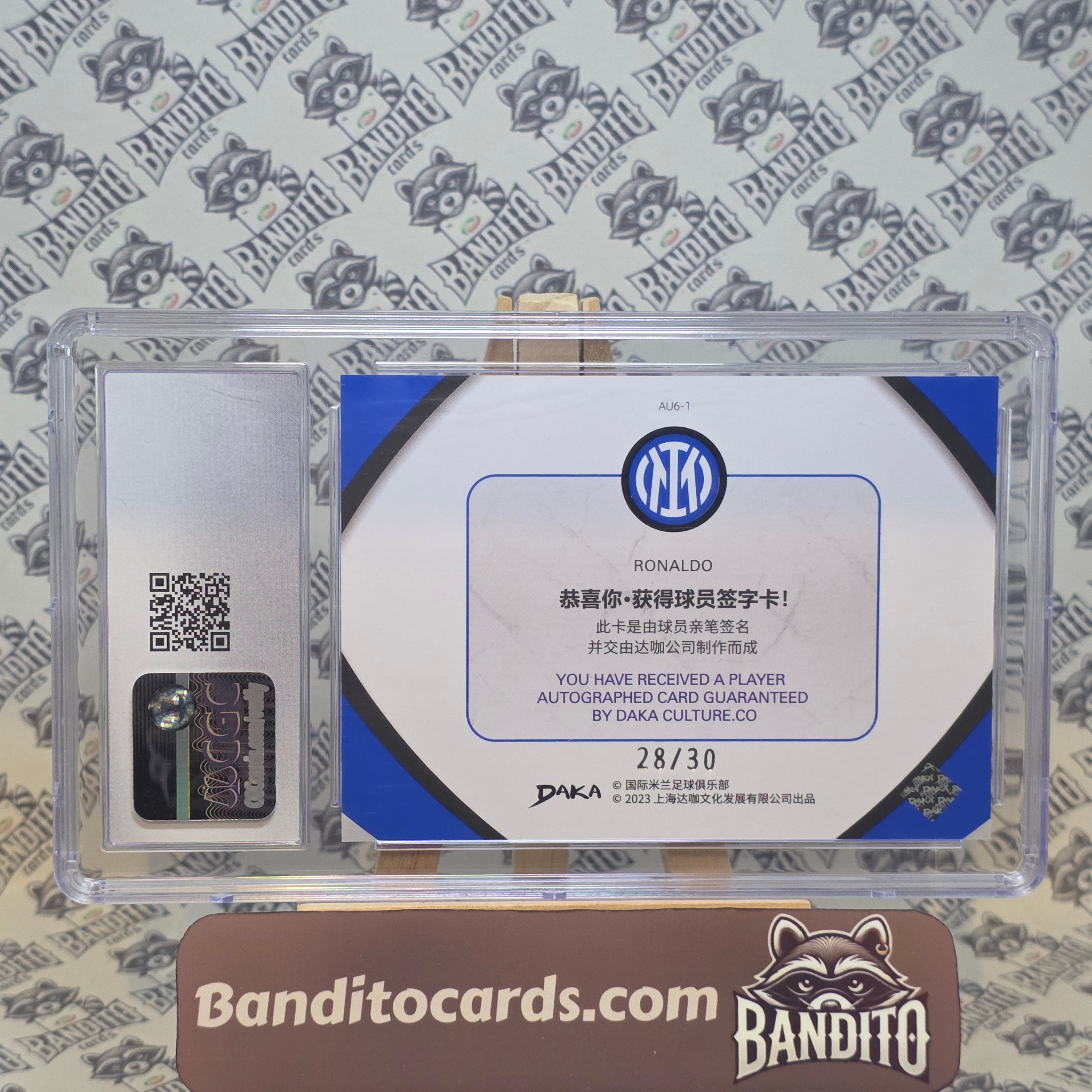 2023 Daka Inter Ronaldo auto /30 CGC 9 - Inter