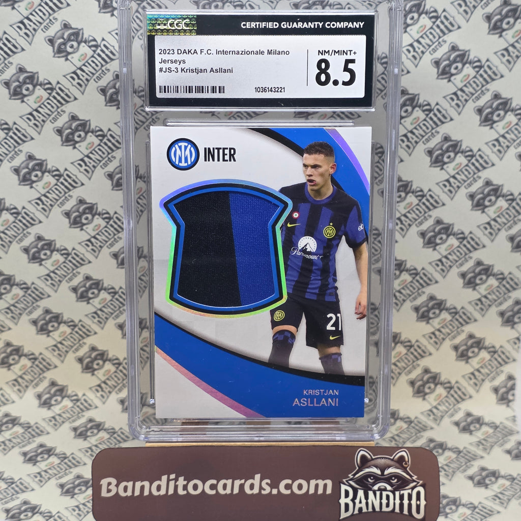 2023 Daka Inter Kristjan Asllani patch /50 CGC 8.5