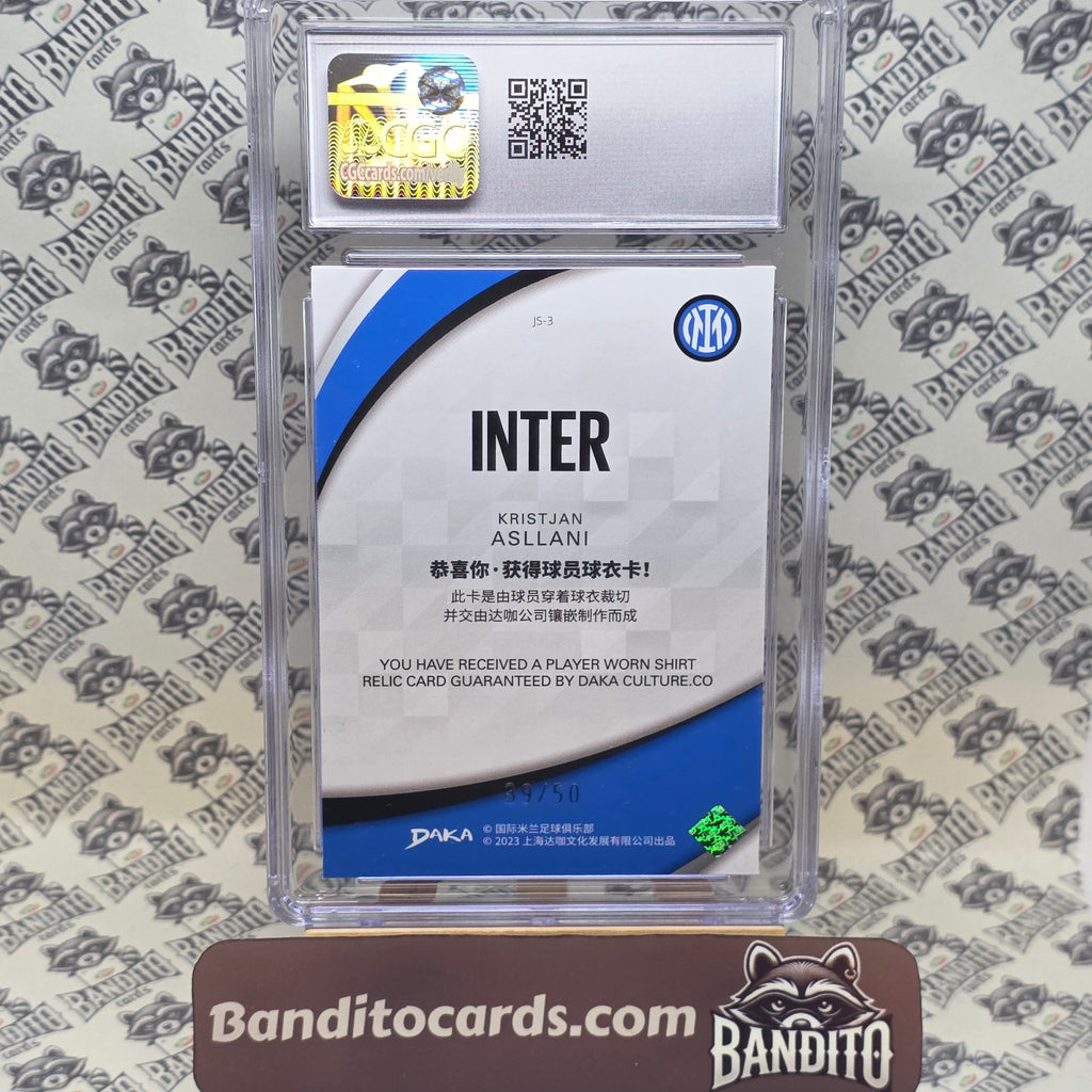 2023 Daka Inter Kristjan Asllani patch /50 CGC 8.5