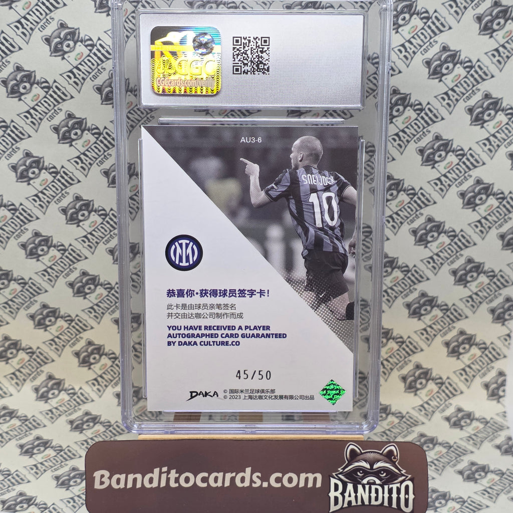 2023 Daka Inter Wesley Sneijder Auto on Card /50