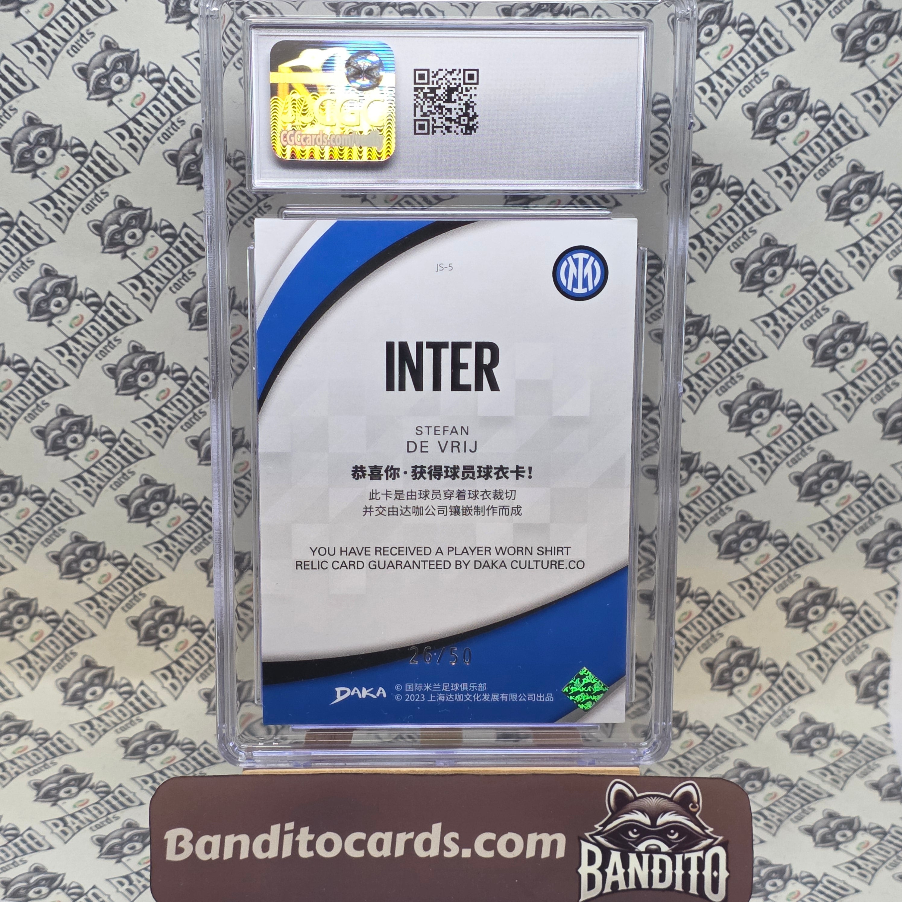 2023 Daka Inter Stefan De Vrij patch /50