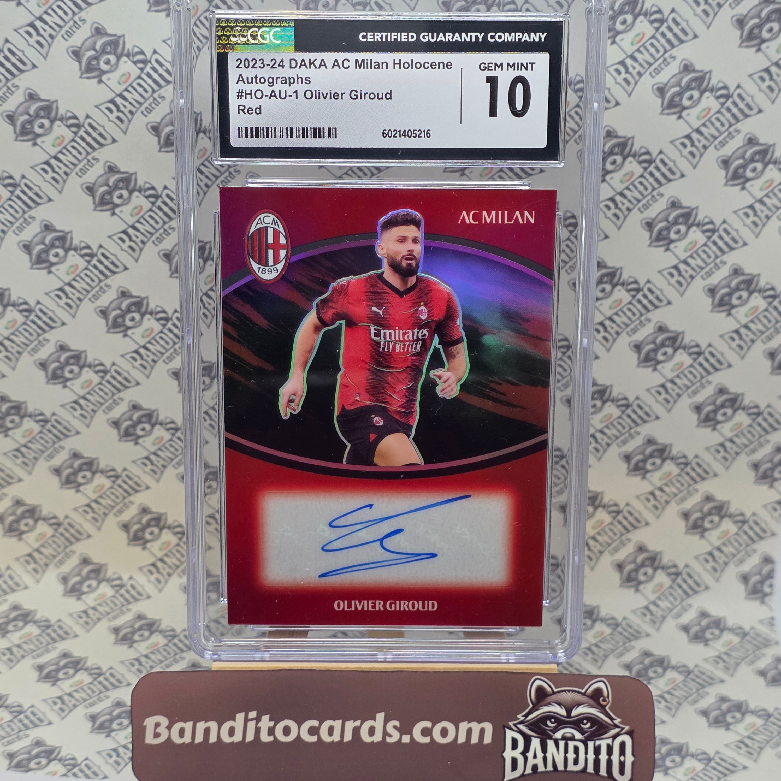 2024 Daka AC Milan Olivier Giroud auto /35 - CGC 10