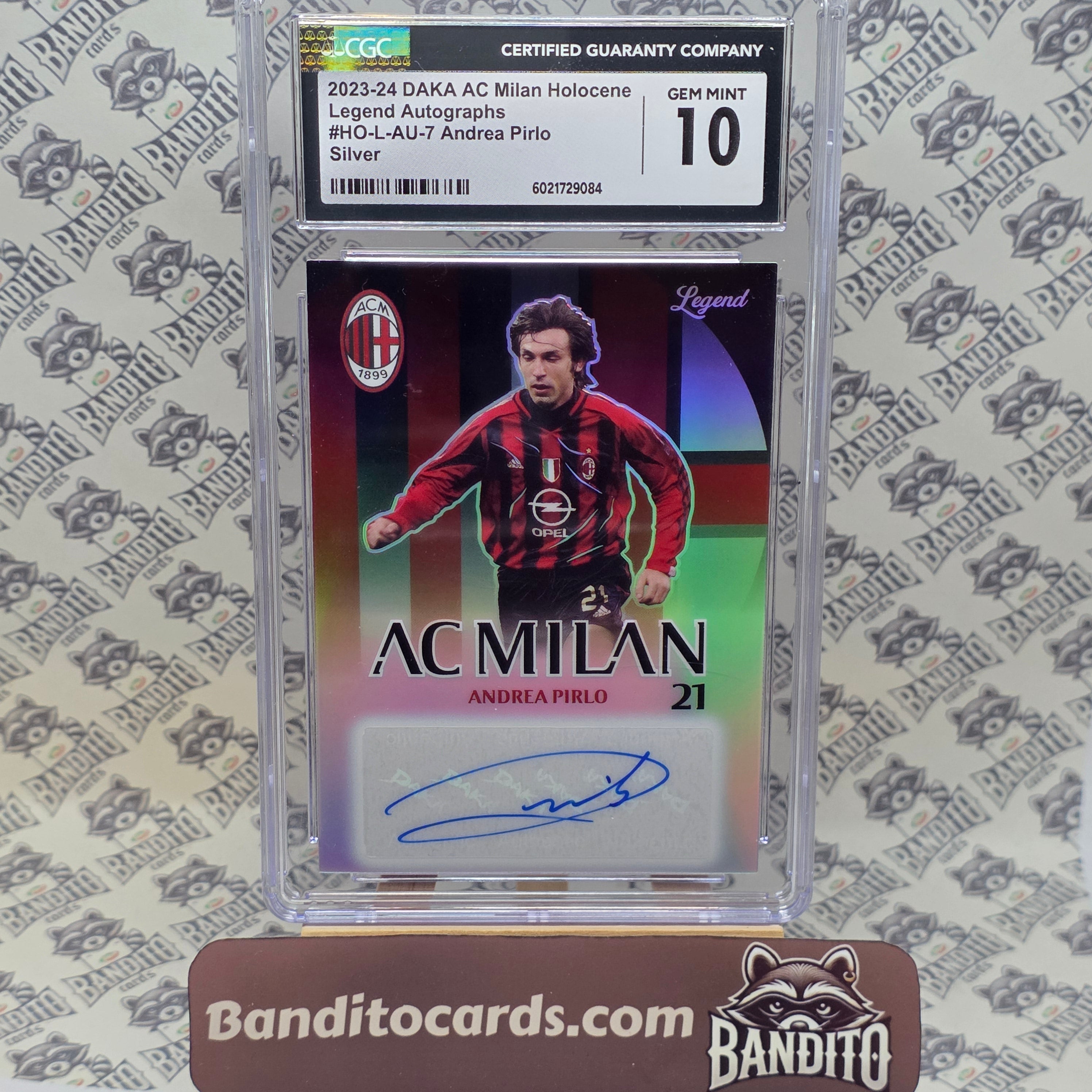 2024 Daka AC Milan Andrea Pirlo Auto /40 - CGC 10
