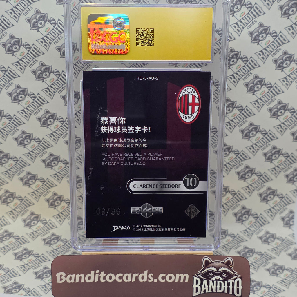2024 Daka AC Milan Clarence Seedorf Auto /36 - CGC 10 Pristine