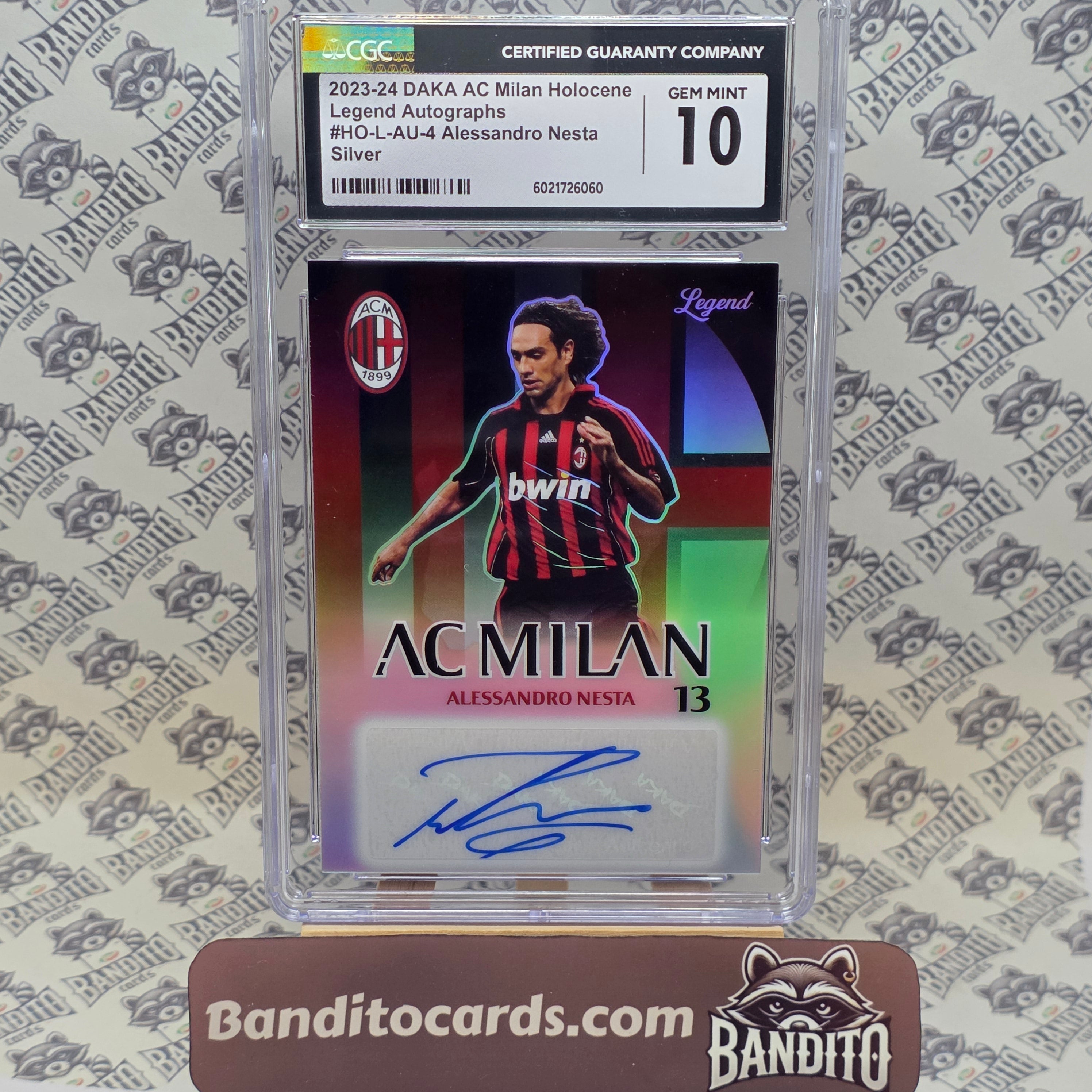 2024 Daka AC Milan Alessandro Nesta Auto /40 - CGC 10