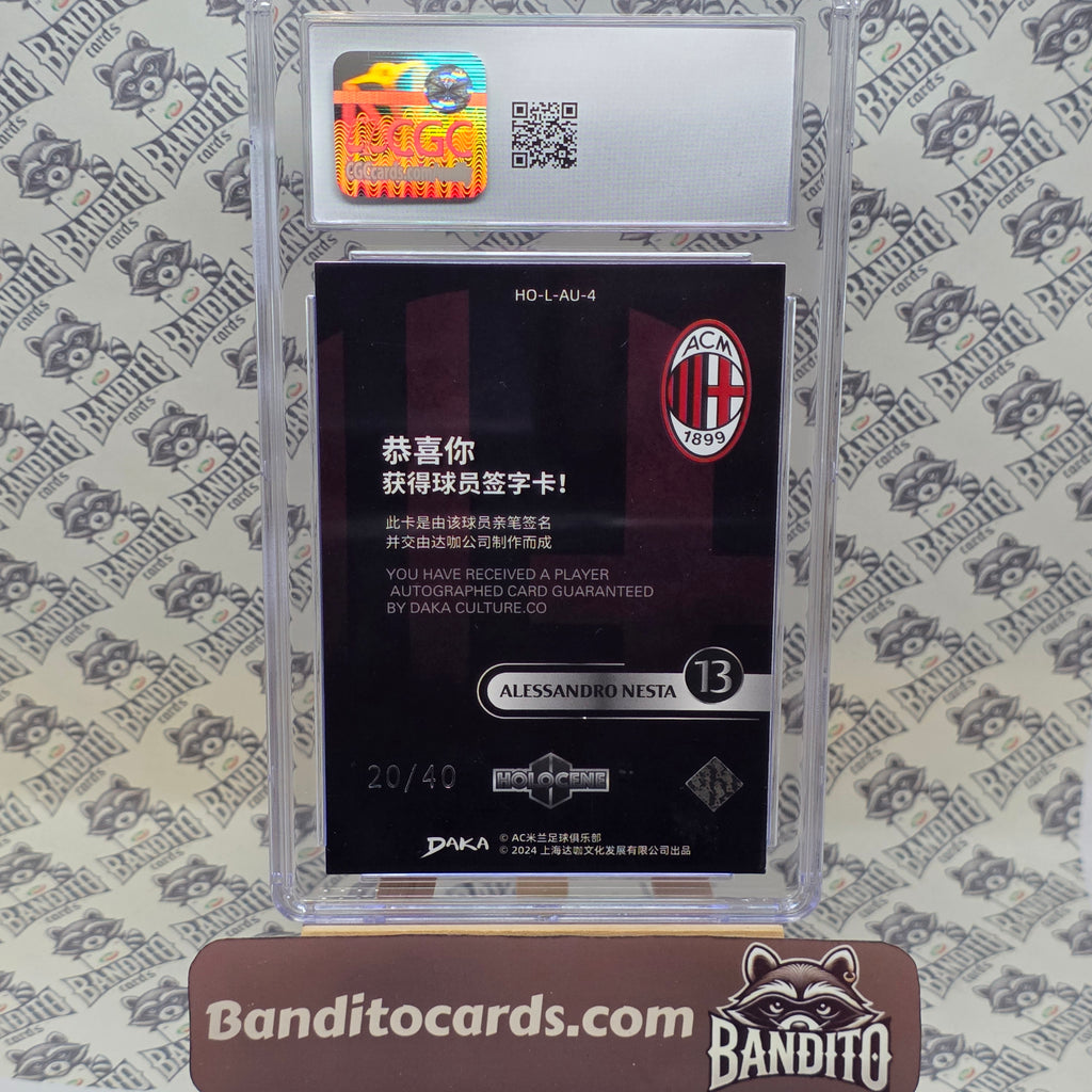 2024 Daka AC Milan Alessandro Nesta Auto /40 - CGC 10
