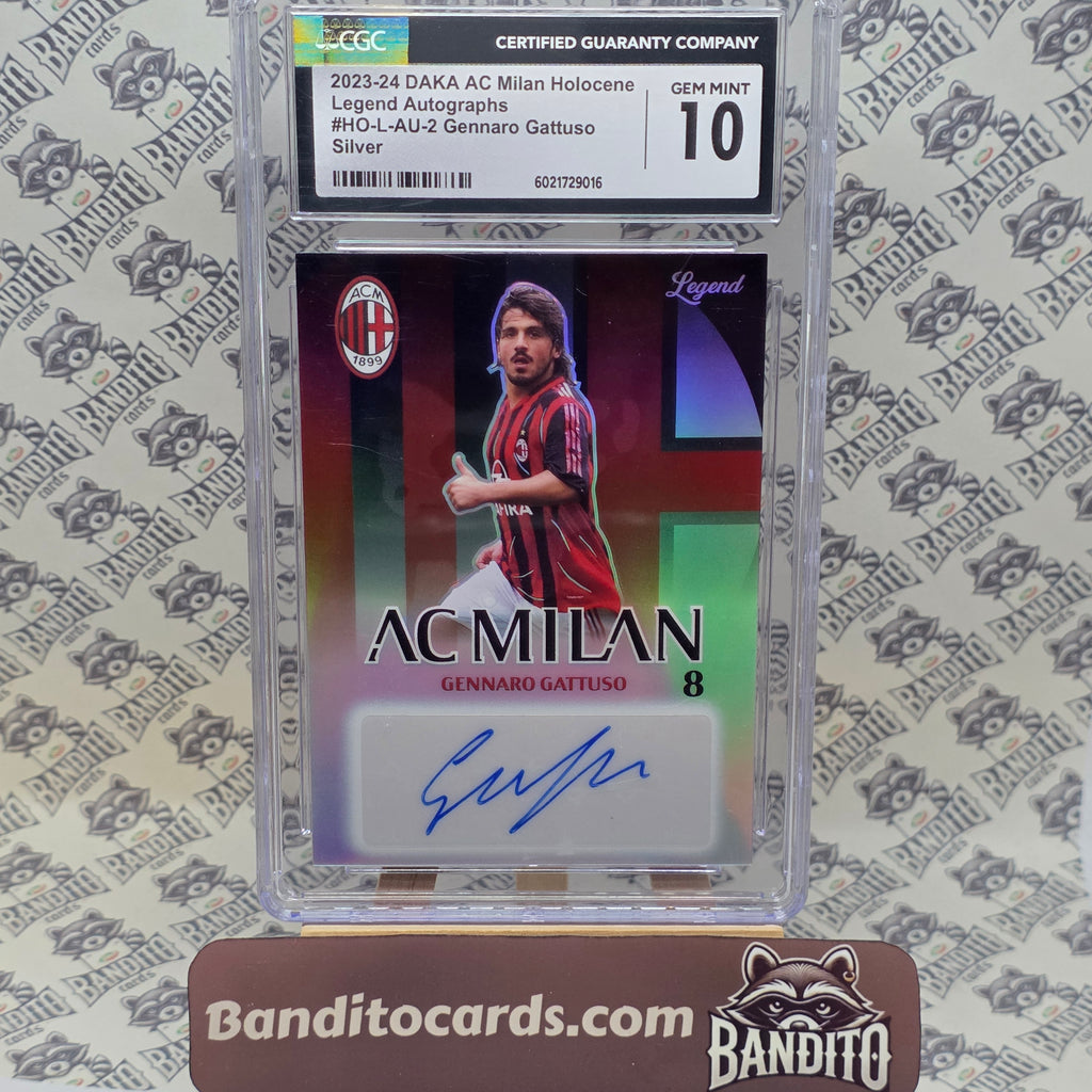 2024 Daka AC Milan Gennaro Gattuso Auto /47 - CGC 10