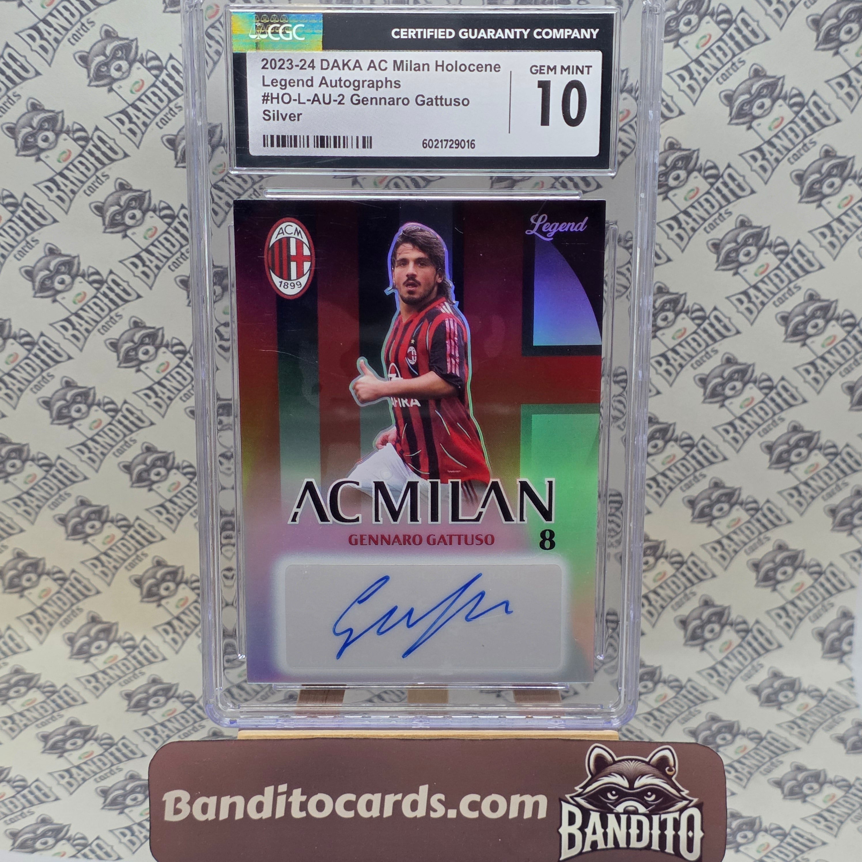 2024 Daka AC Milan Gennaro Gattuso Auto /47 - CGC 10