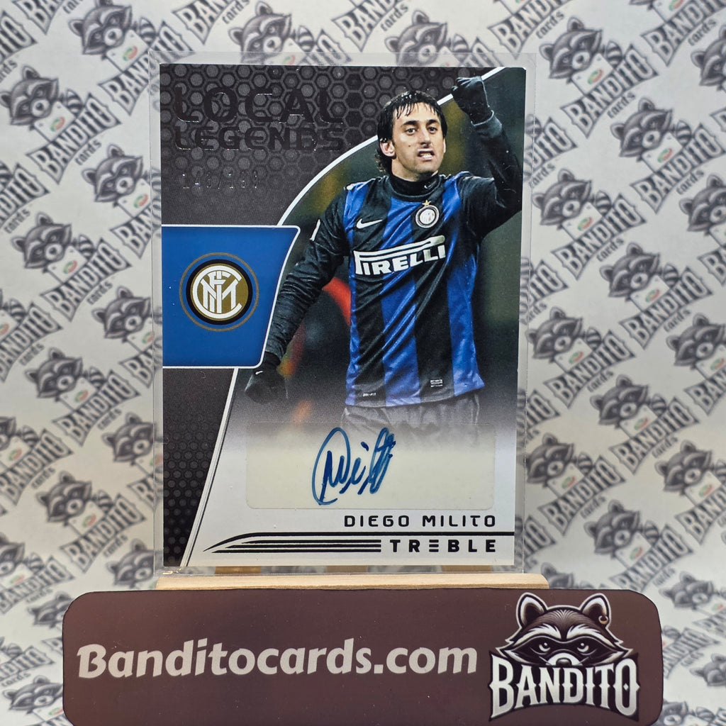 2018-19 Panini Treble Local Legends Diego Milito auto /199 - Inter