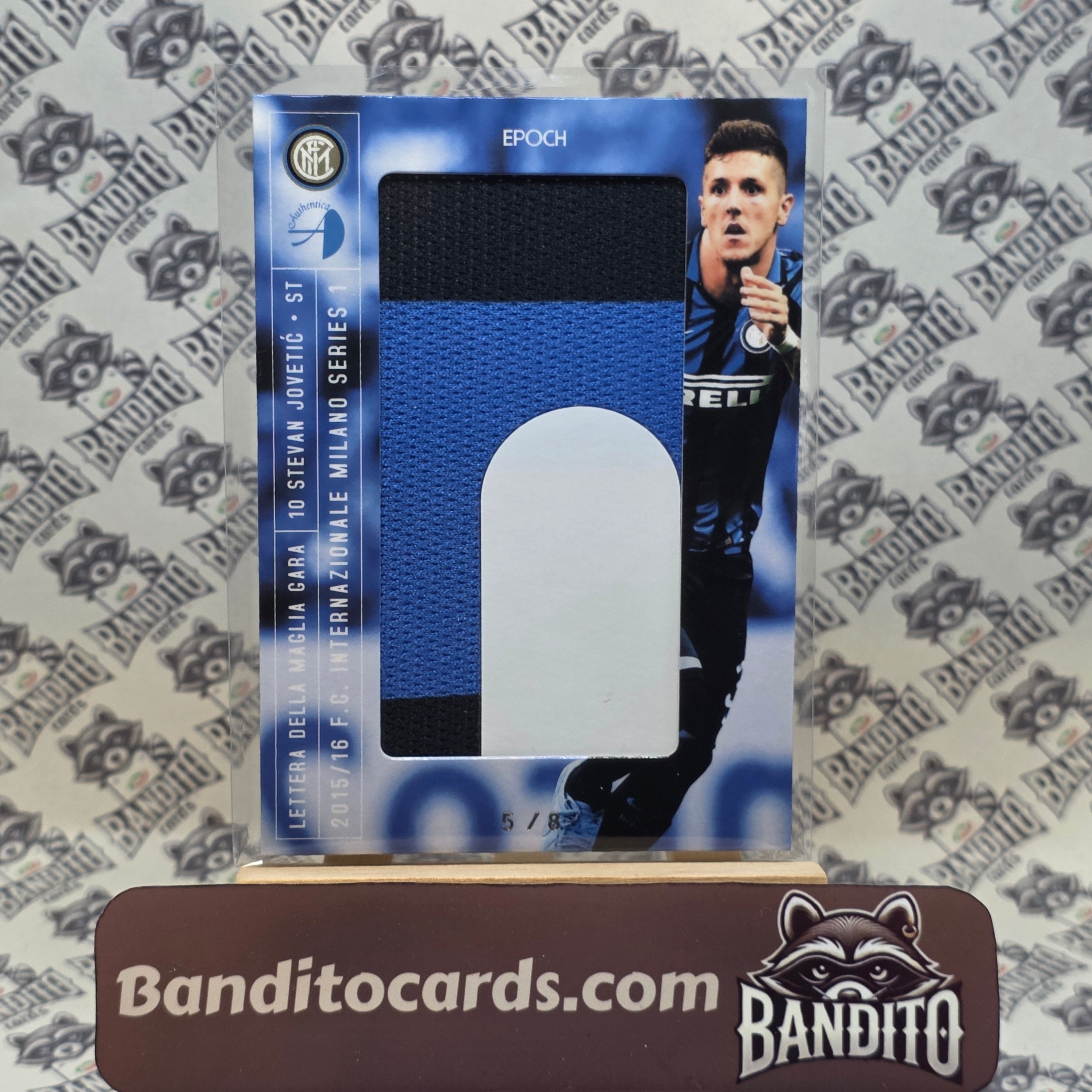 2015-16 Epoch Inter Stevan Jovetic Patch Lettera della Maglia /8