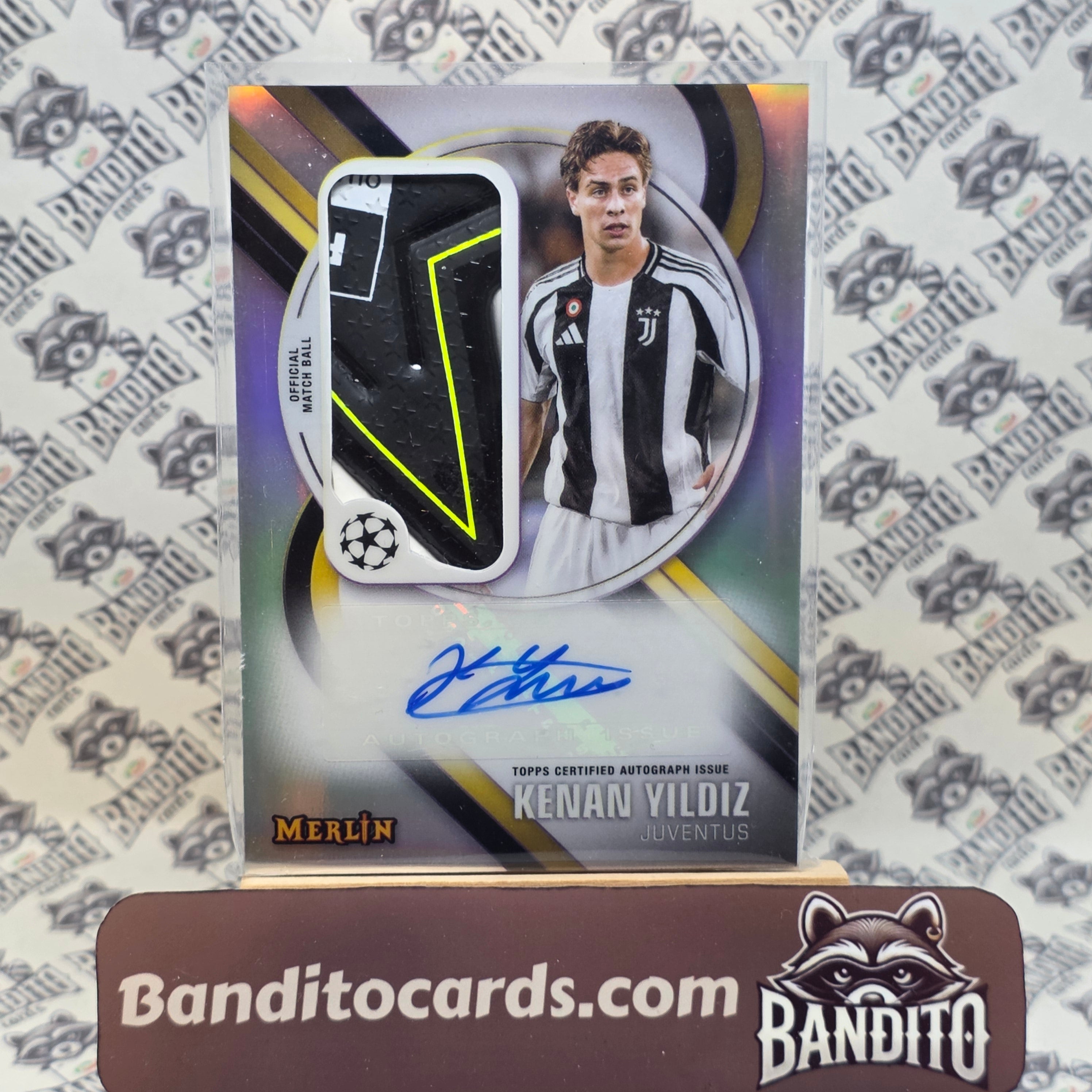 2024-25 Topps Merlin Kenan Yildiz Ball patch auto - Juventus