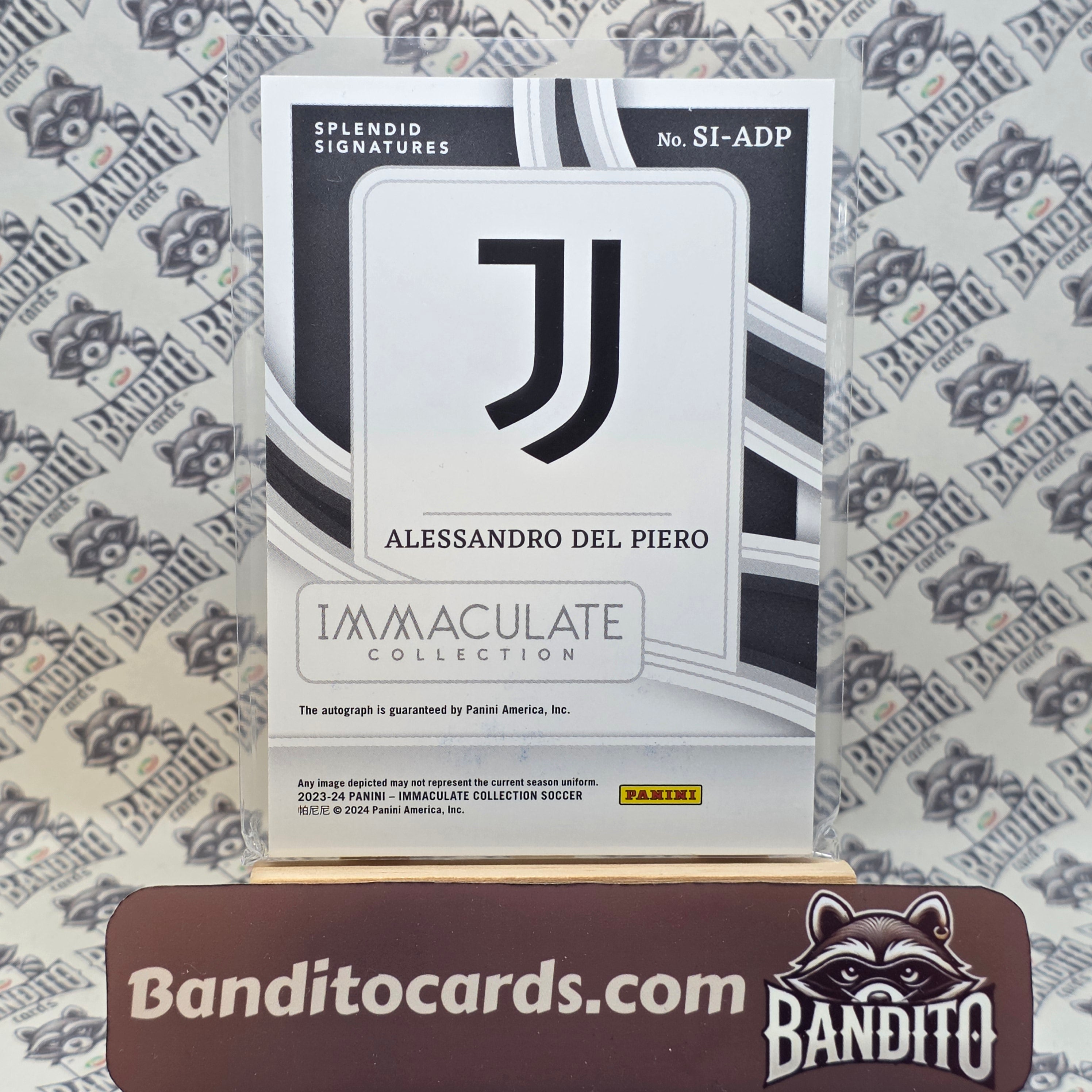 2023-24 Panini Immaculate Alessandro Del Piero auto /25 - Juventus