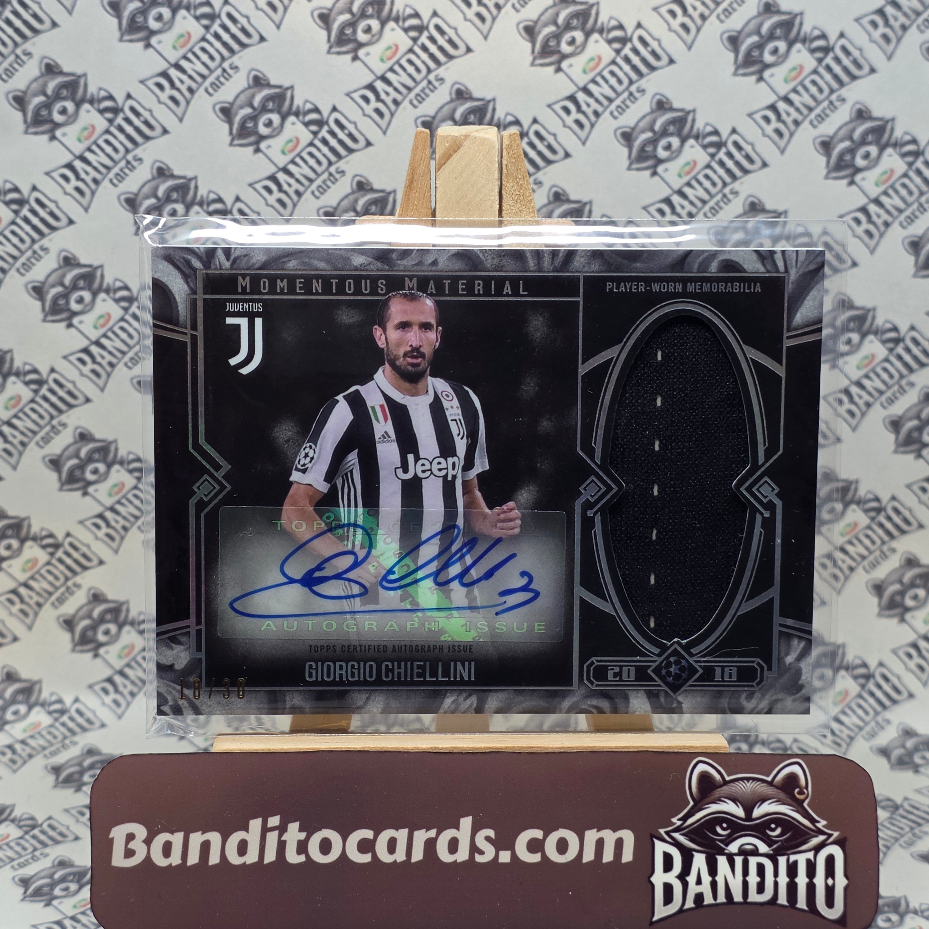 2017-18 Topps Museum Giorgio Chiellini patch auto /30 - Juventus