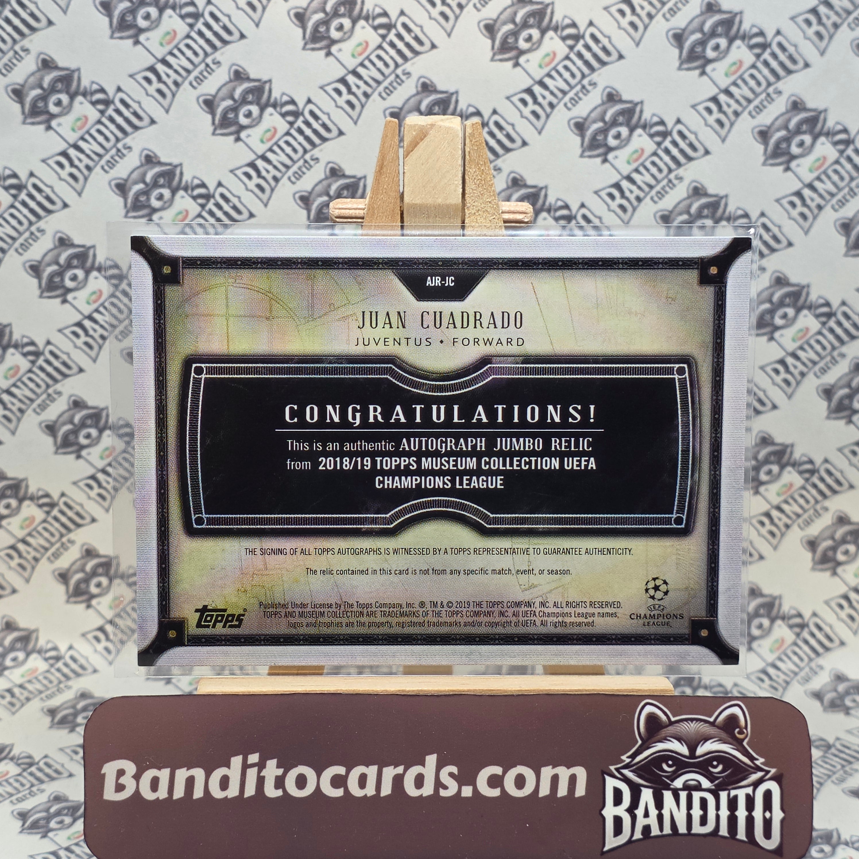 2017-18 Topps Museum Juan Cuadrado patch auto /99 - Juventus