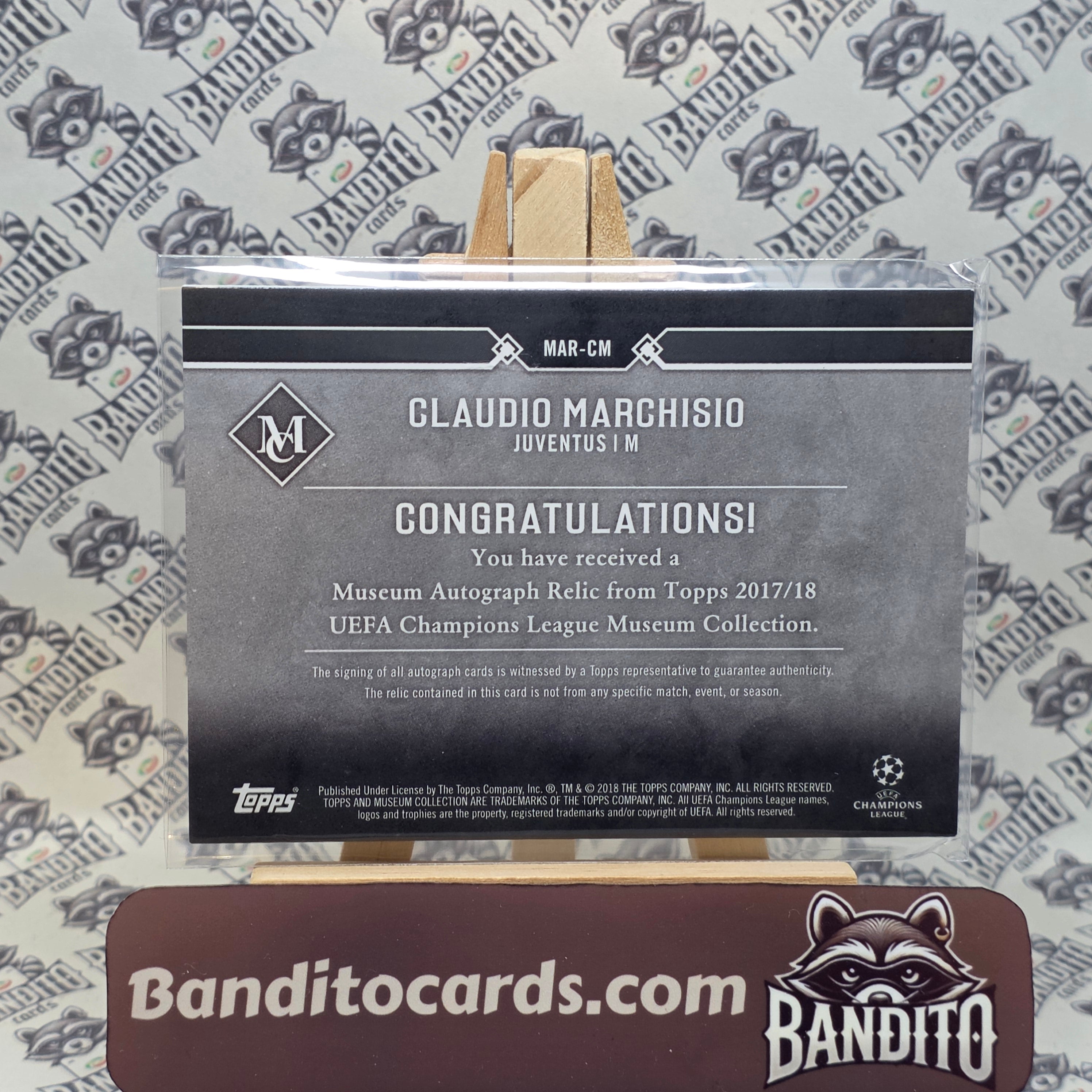 2017-18 Topps Museum Claudio Marchisio patch auto /75 - Juventus