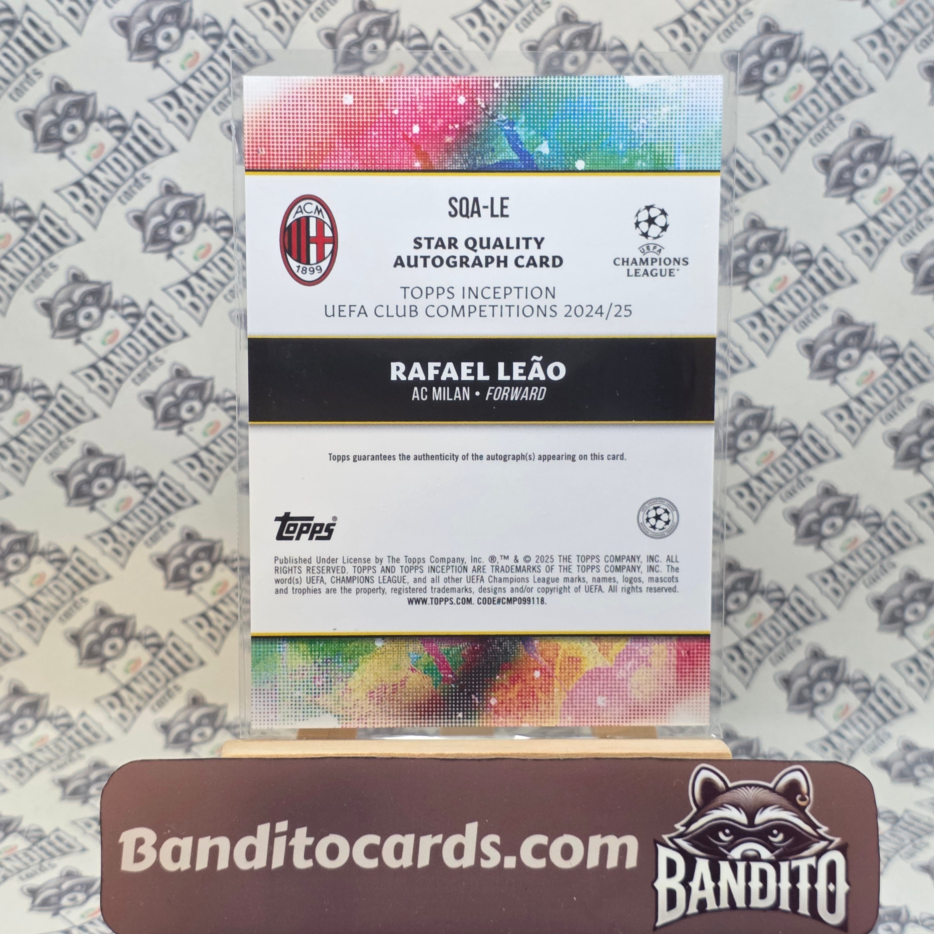 2024-25 Topps Inception Rafael Leao auto /49 - AC Milan