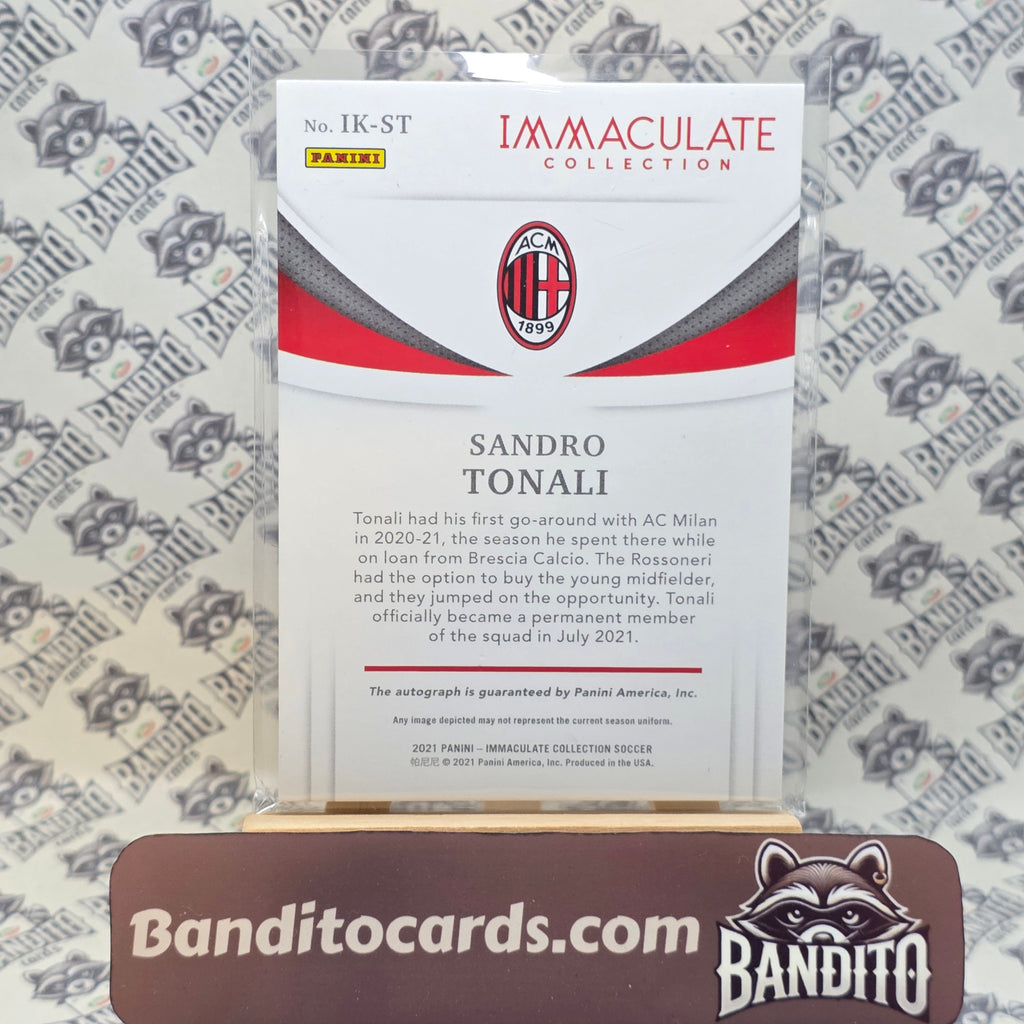 2021 Panini Immaculate Sandro Tonali auto /25 - AC Milan