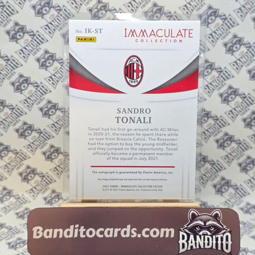 2021 Panini Immaculate Sandro Tonali auto /25 - AC Milan