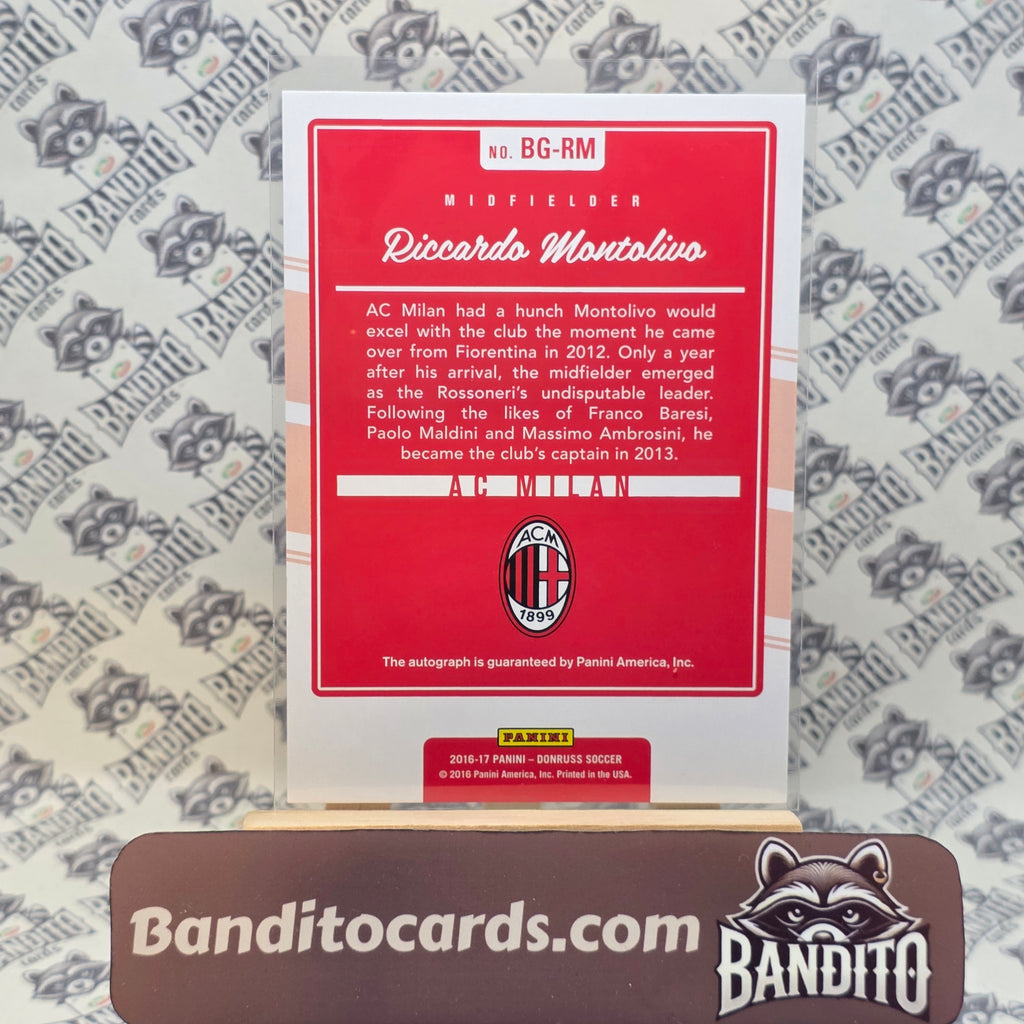 2016-17 Panini Donruss Riccardo Montolivo auto - AC Milan