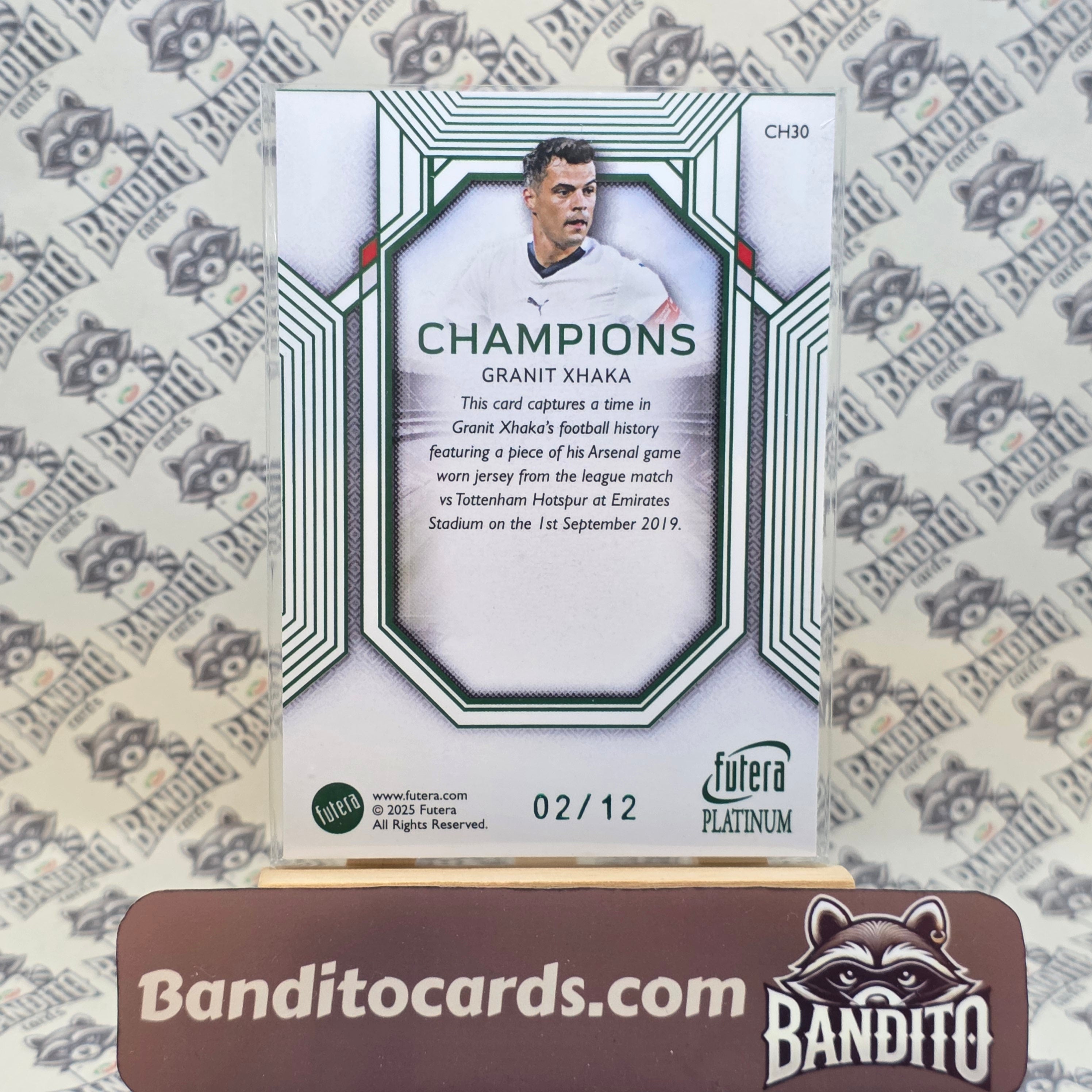 2025 Futera Granit Xhaka patch /12 - Switzerland