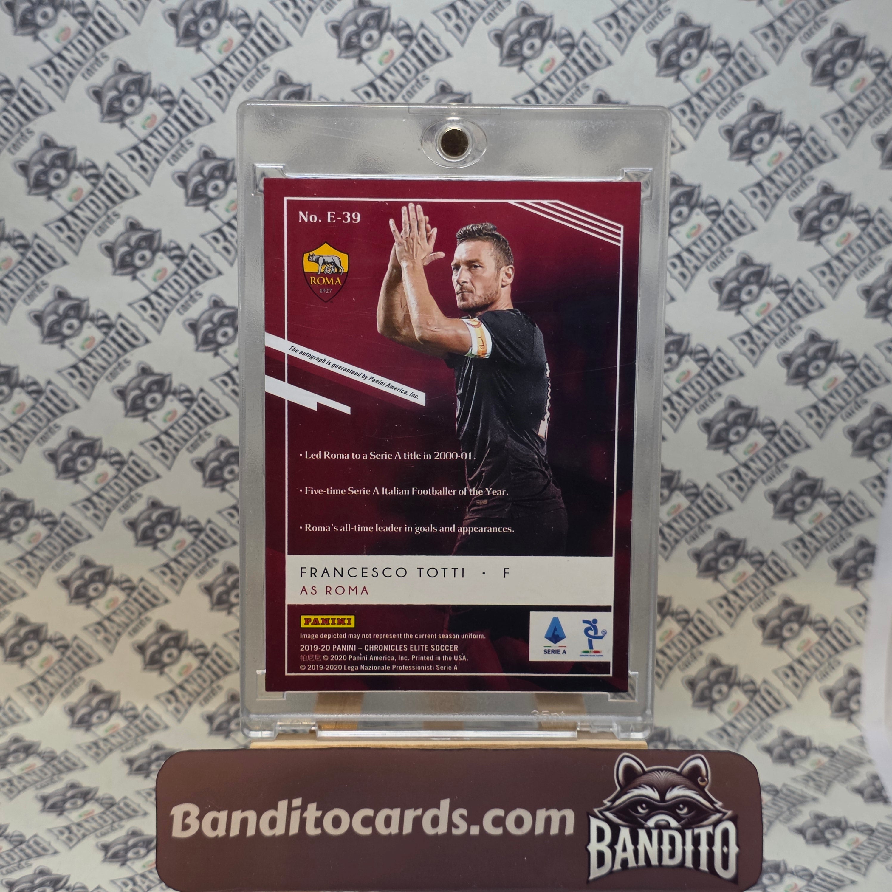 2019-20 Panini Chronicles Francesco Totti auto - Roma