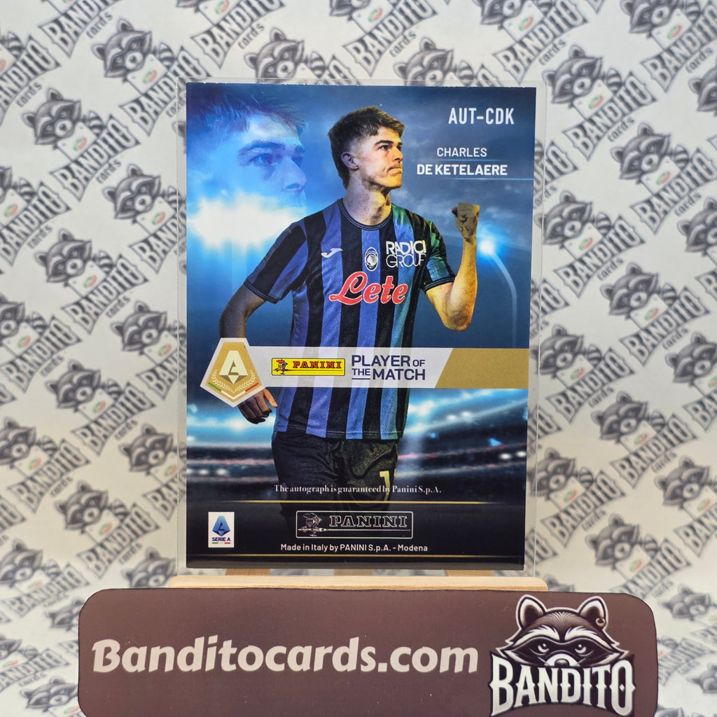 2024-25 Panini Serie A Player of the Match Charles De Ketelaere auto /5 - Atalanta