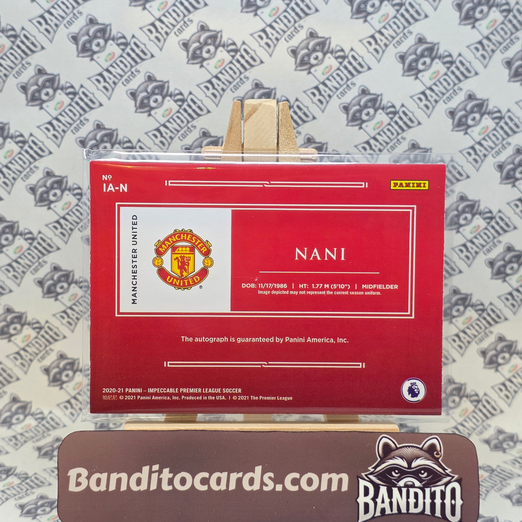 2020-21 Panini Impeccable Nani auto /10 - Manchester United