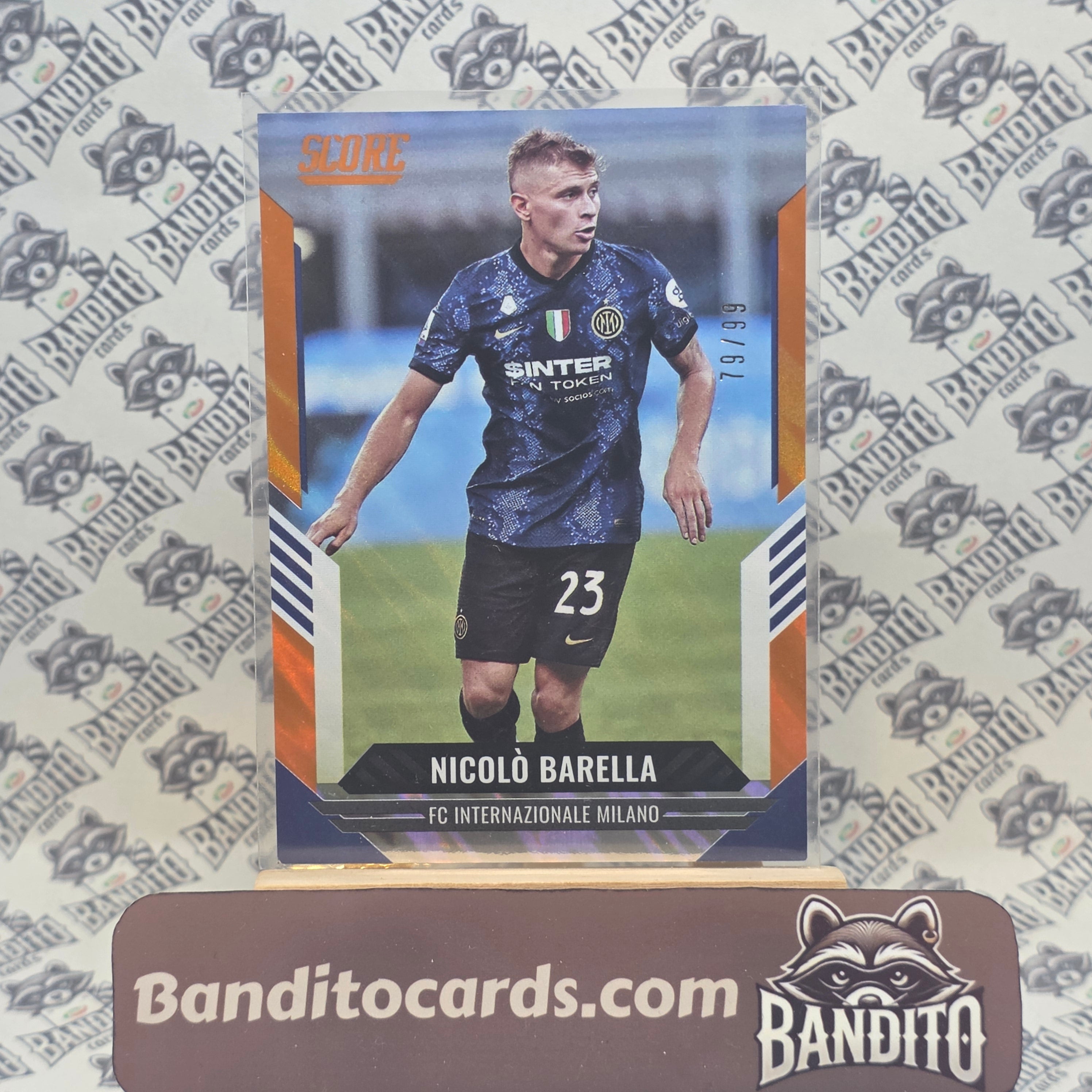 2021-22 Panini Score Nicolo Barella /99 - Inter
