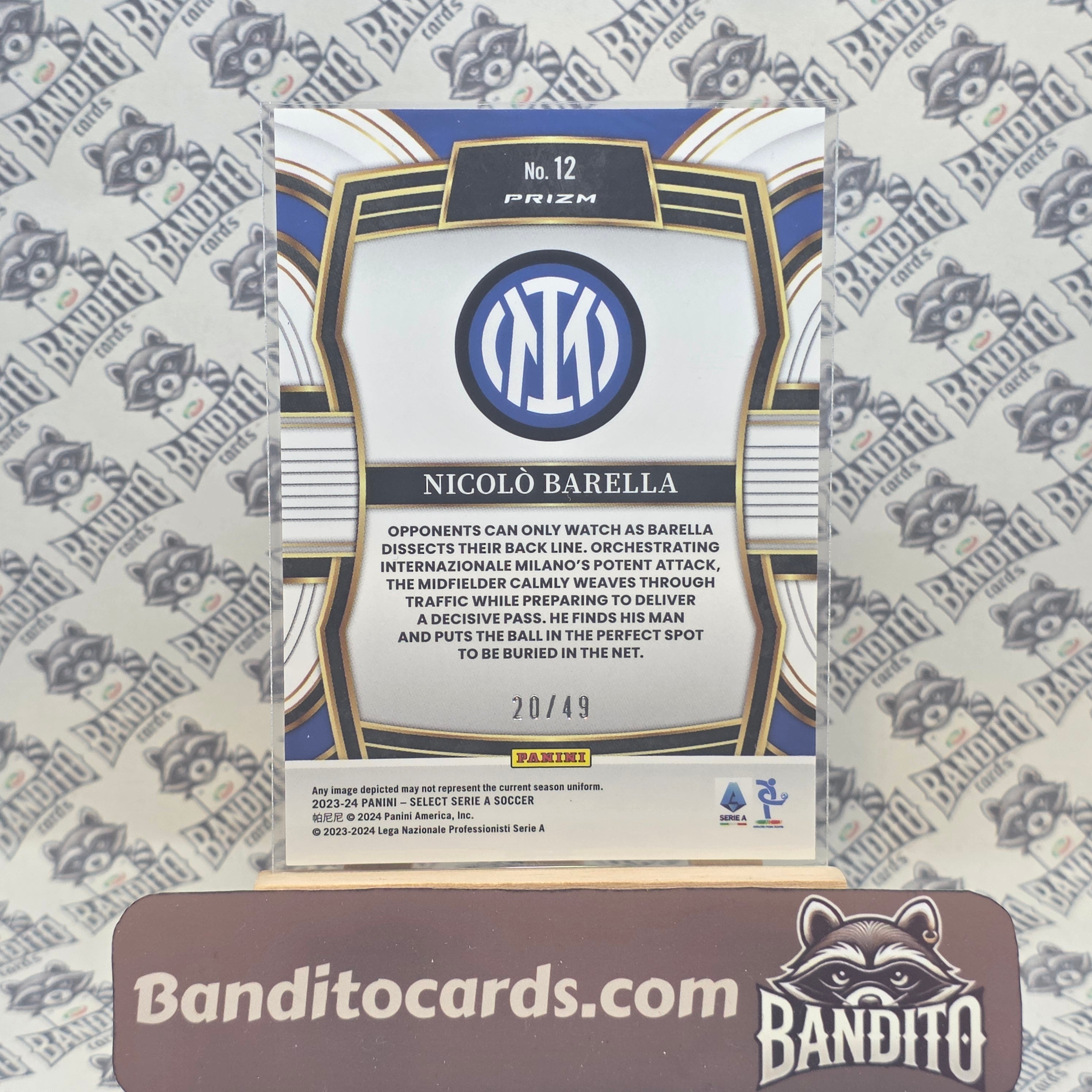 2023-24 Panini Select Nicolo Barella /49 - Inter