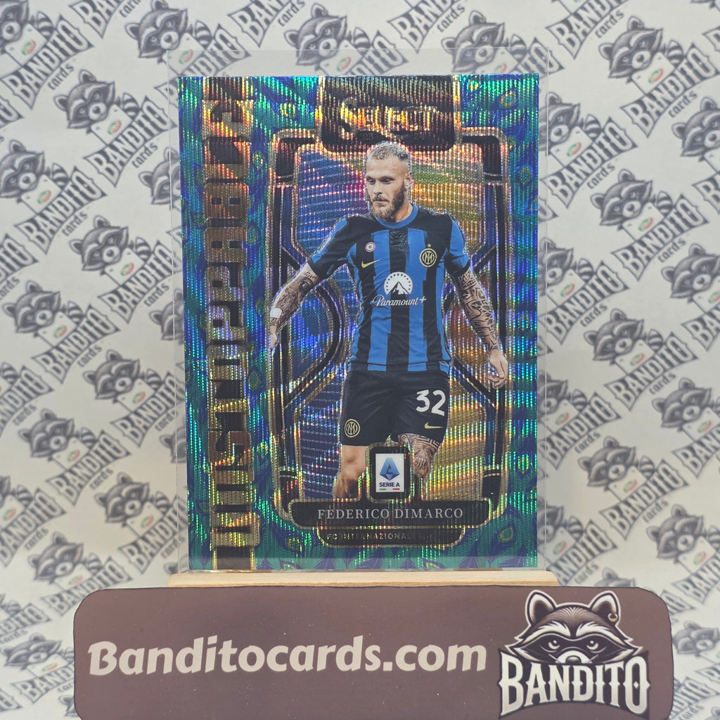 2023-24 Panini Select Serie A Federico Dimarco Unstoppable Peacock - Inter