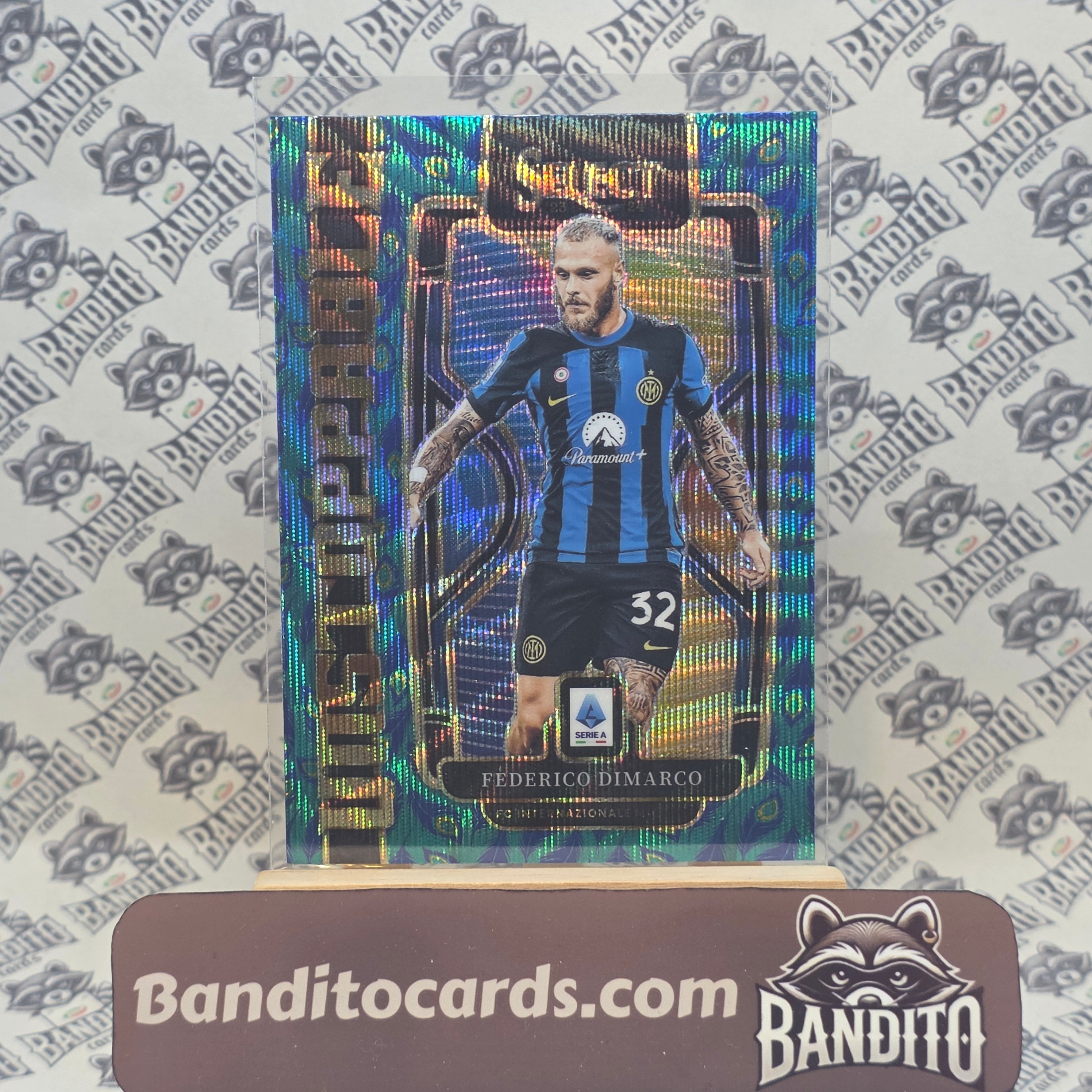 2023-24 Panini Select Federico Dimarco Unstoppable Peacock - Inter