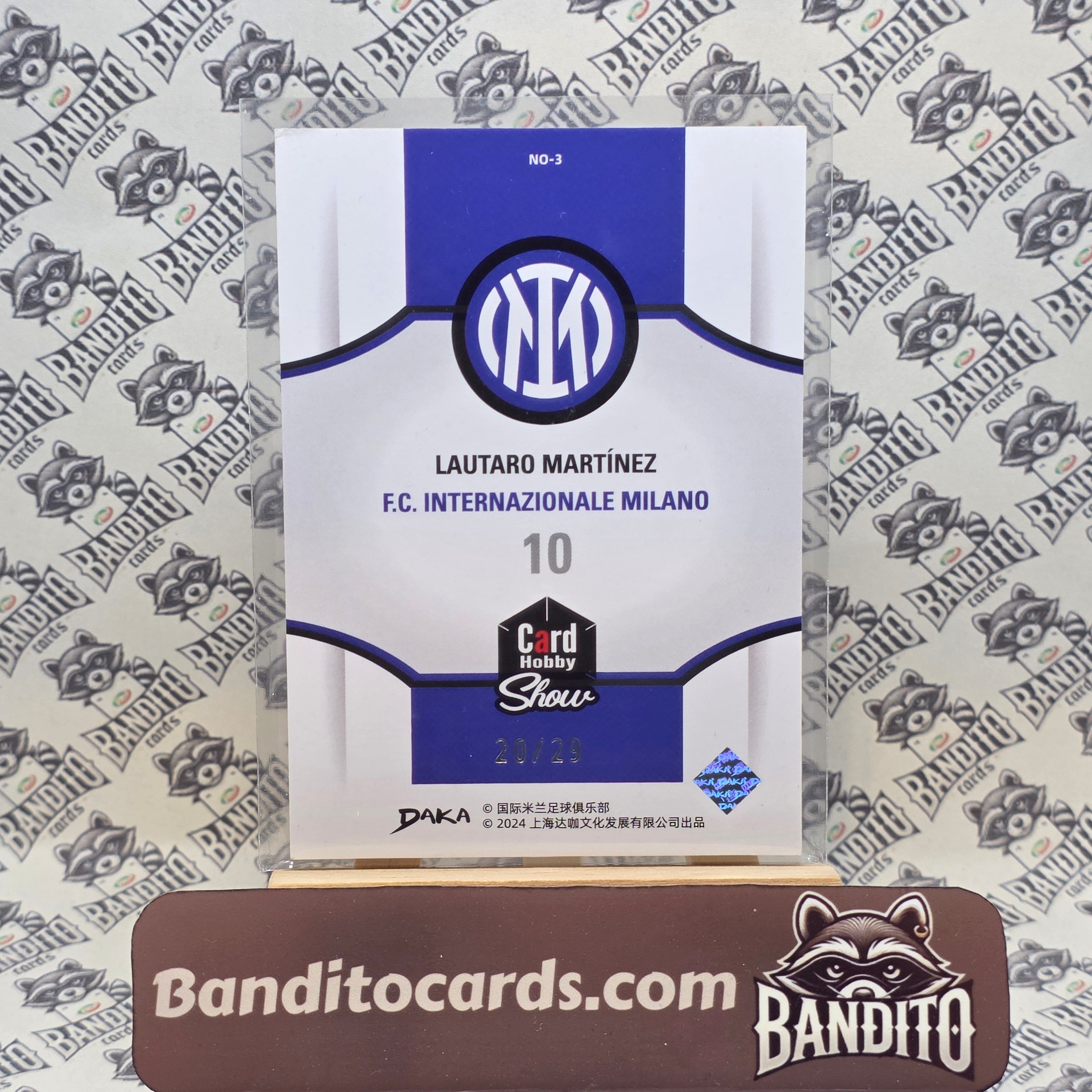 2024 Daka Card Hobby Show Inter Lautaro Martinez /29