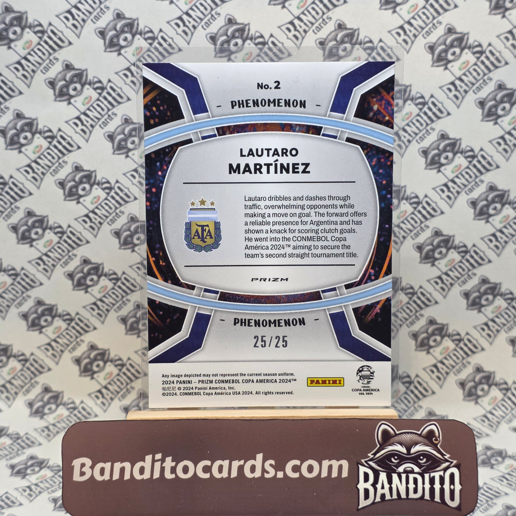 2024 Panini Prizm Copa America Lautaro Martinez Phenomenon /25 - Inter