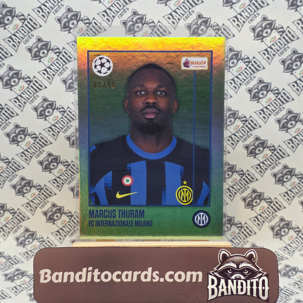2023 Topps Merlin heritage Marcus Thuram 9/49 number match - Inter